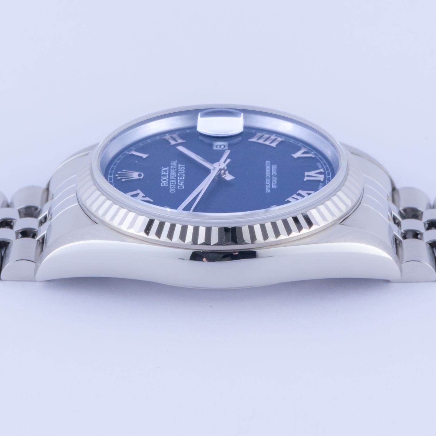 Rolex Datejust 36 16234 (1996) - Blue dial 36 mm Steel case (5/8)