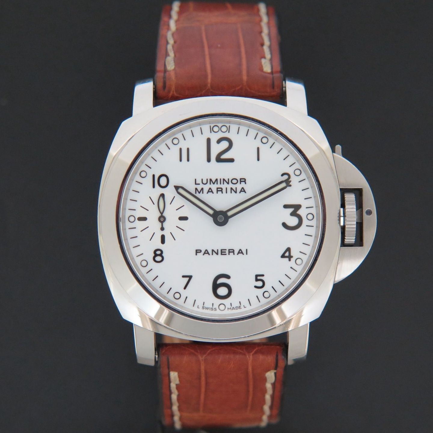 Panerai Luminor Marina PAM00113 (2002) - Wit wijzerplaat 44mm Staal (1/1)