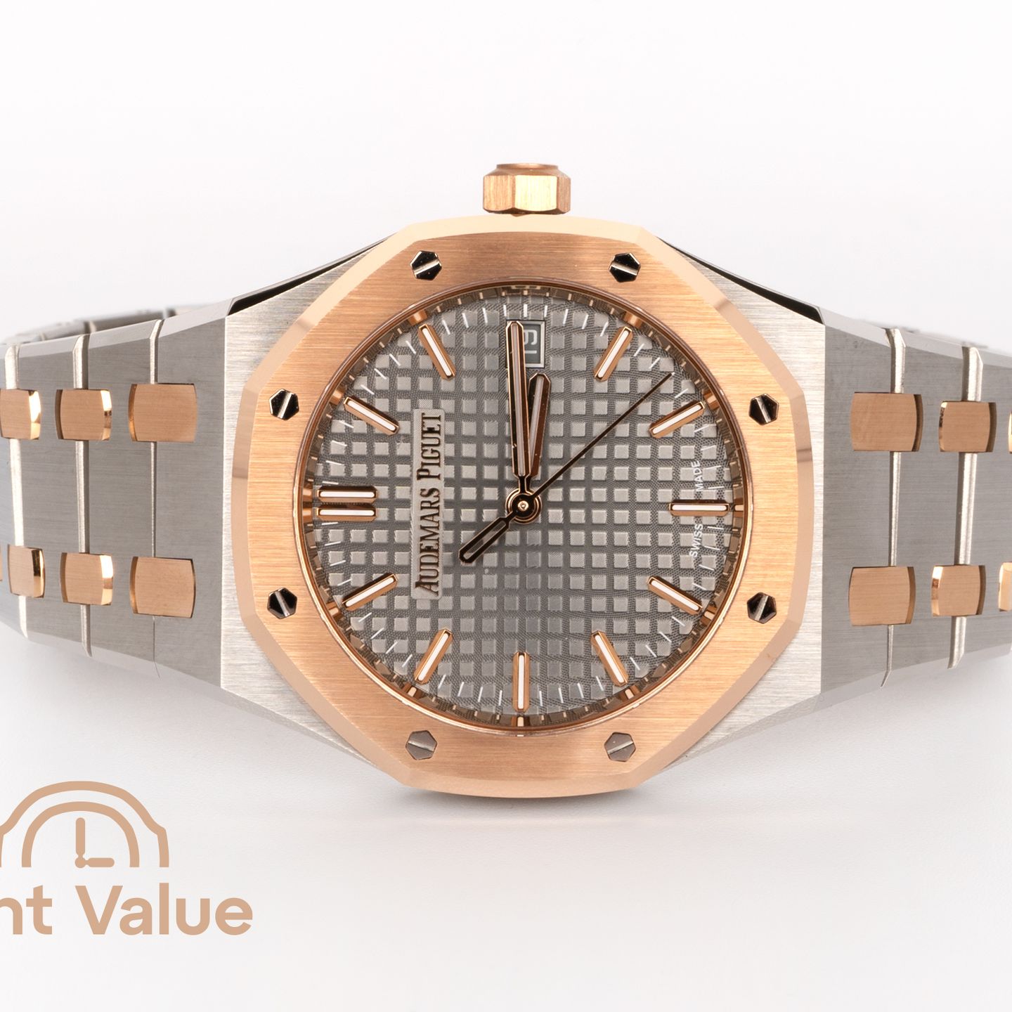 Audemars Piguet Royal Oak Selfwinding 77450SR.OO.1361SR.03 (2026) - Grey dial 34 mm Gold/Steel case (2/6)