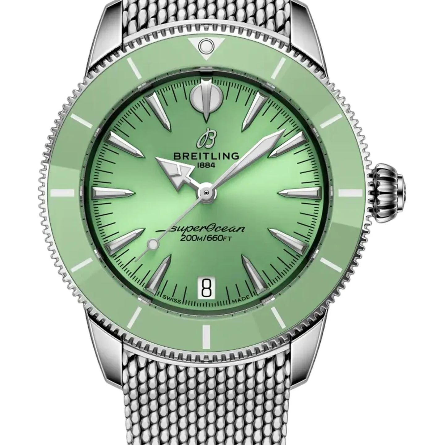 Breitling Superocean Heritage A10390361L1A1 (2026) - Groen wijzerplaat 36mm Staal (1/1)