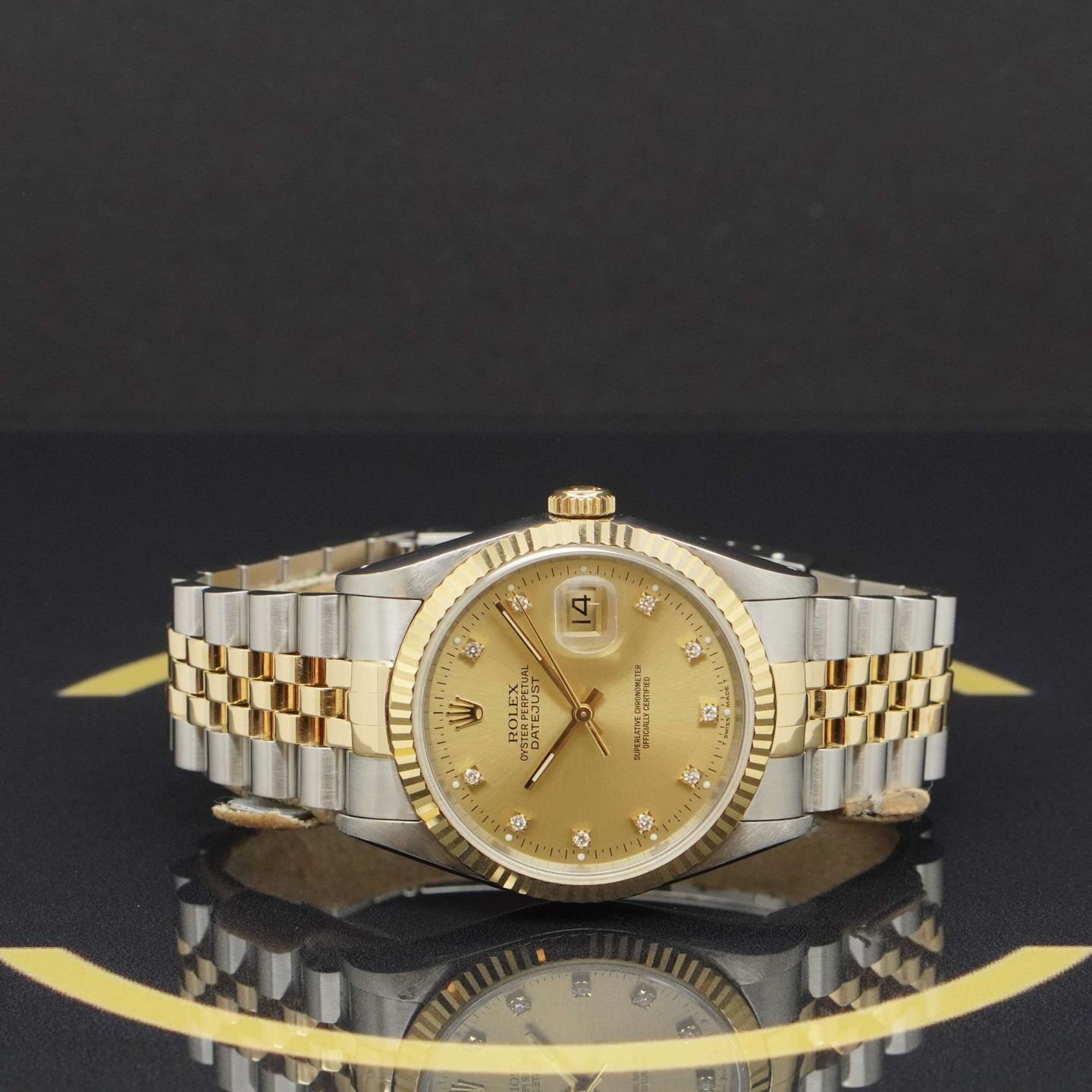 Rolex Datejust 36 16233 (1994) - Goud wijzerplaat 36mm Goud/Staal (3/5)