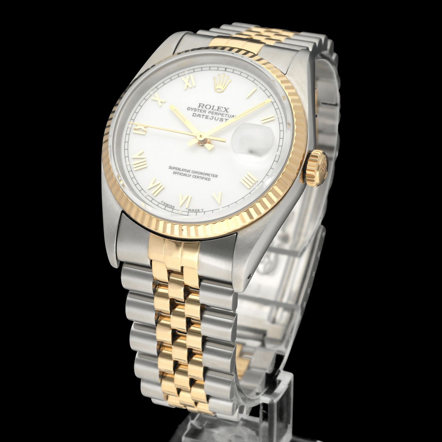 Rolex Datejust 36 16233 (1994) - White dial 36 mm Gold/Steel case (2/8)
