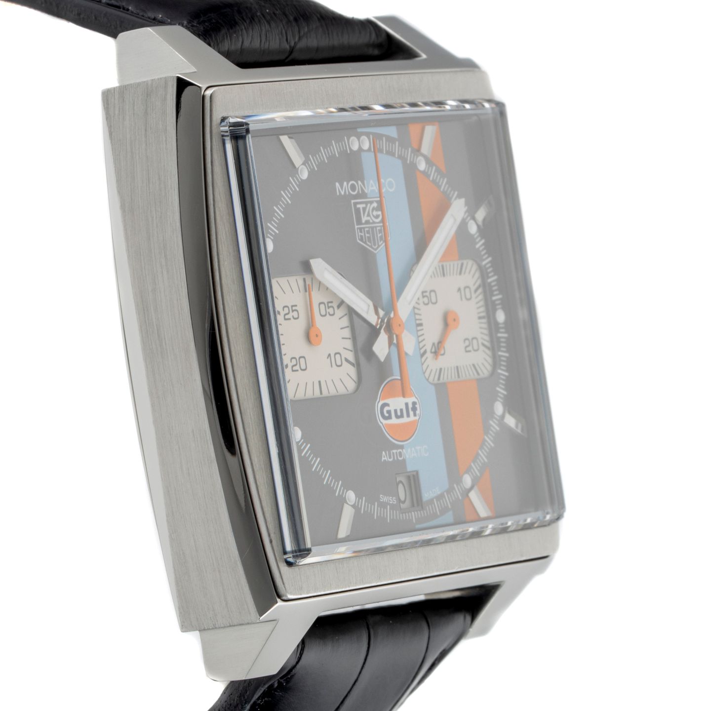 TAG Heuer Monaco Calibre 12 CAW2113 (2010) - Multi-colour dial 39 mm Steel case (6/8)