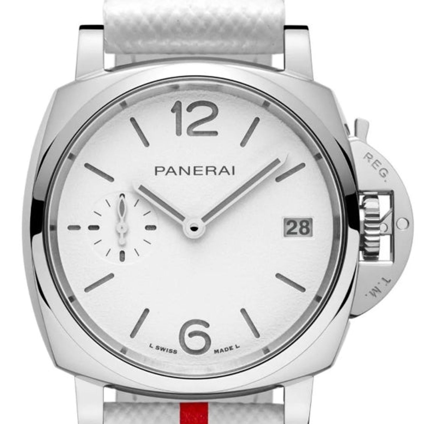 Panerai Luminor Due Luna PAM01306 (2026) - White dial 38 mm Steel case (1/1)