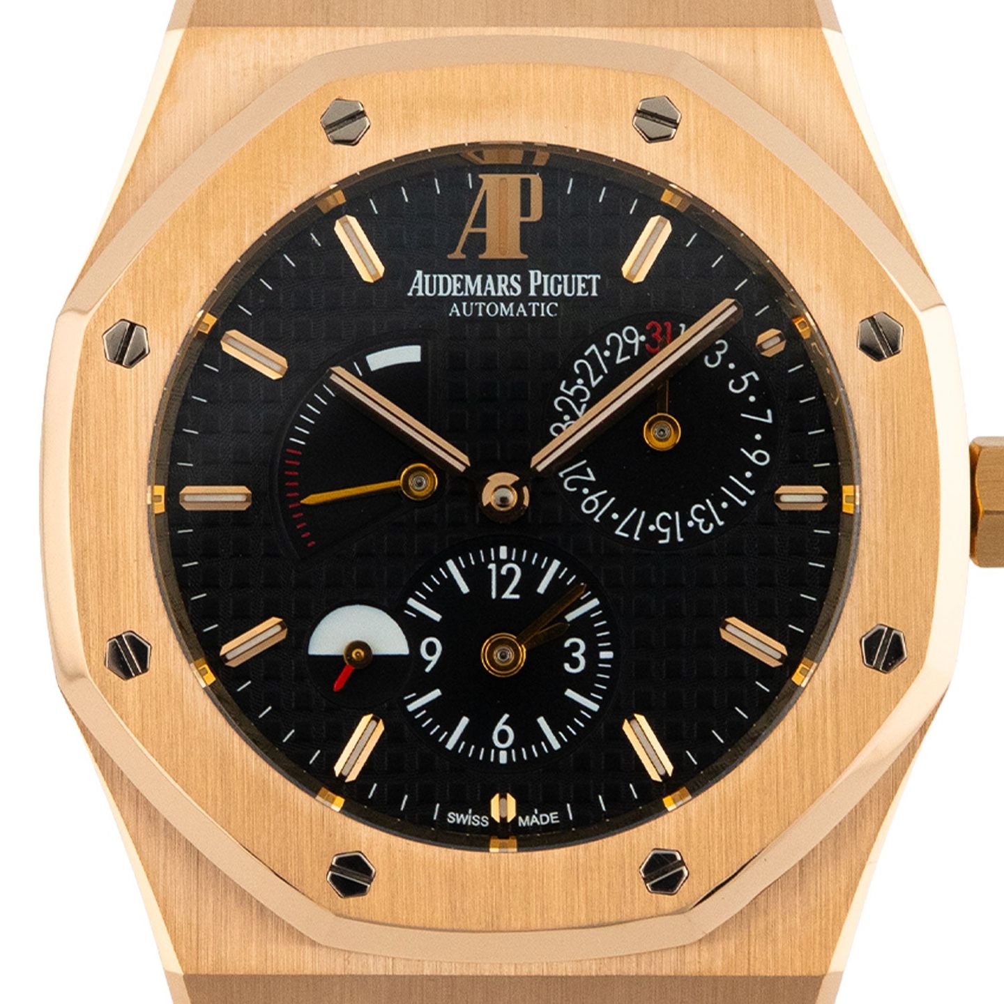 Audemars Piguet Royal Oak Dual Time 26120OR.OO.D002CR.01 (2016) - Black dial 39 mm Rose Gold case (2/6)