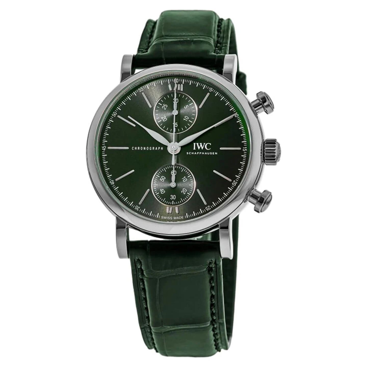 IWC Portofino Chronograph IW391405 (2024) - Groen wijzerplaat 39mm Staal (3/3)