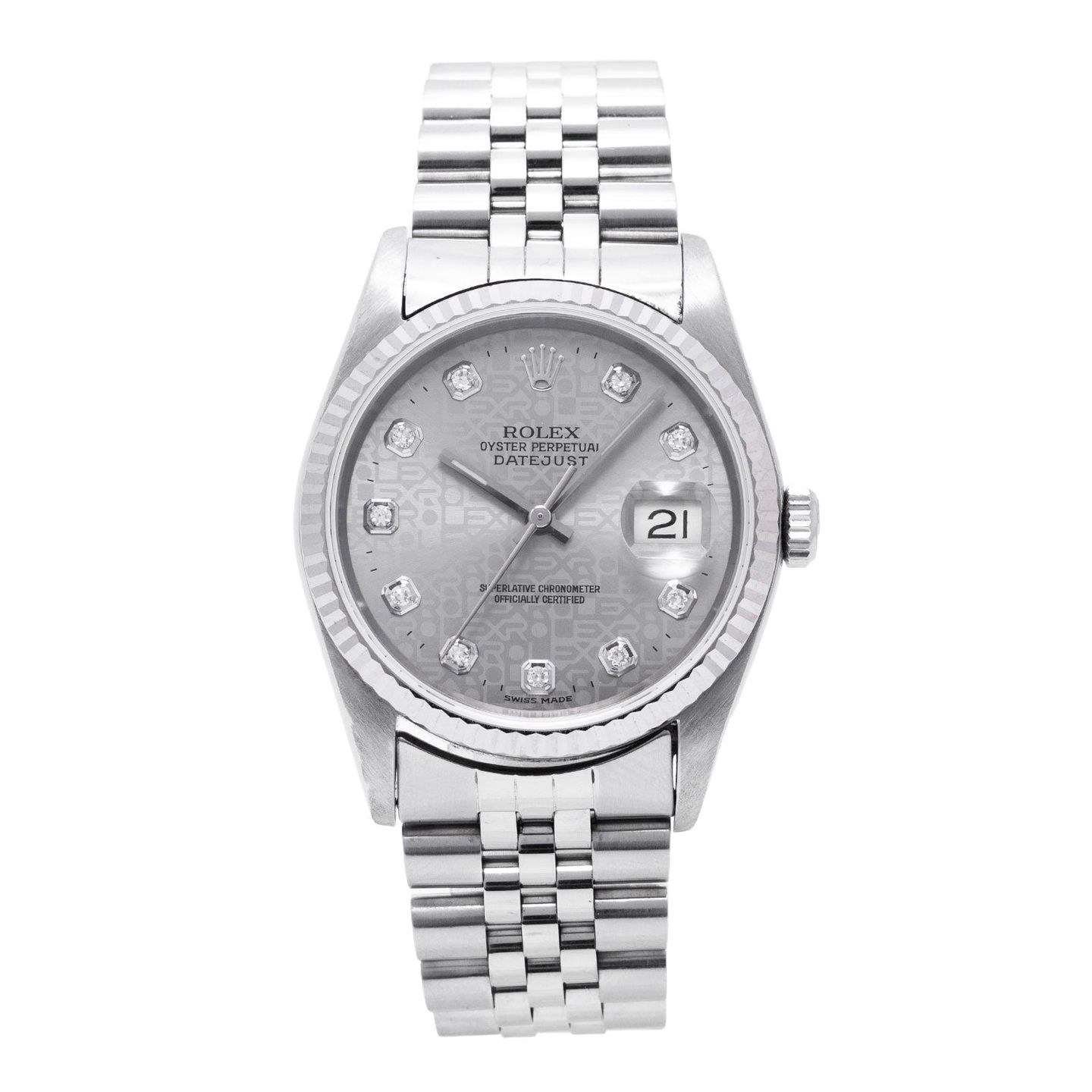 Rolex Datejust 36 16234 (1996) - 36mm Staal (1/5)