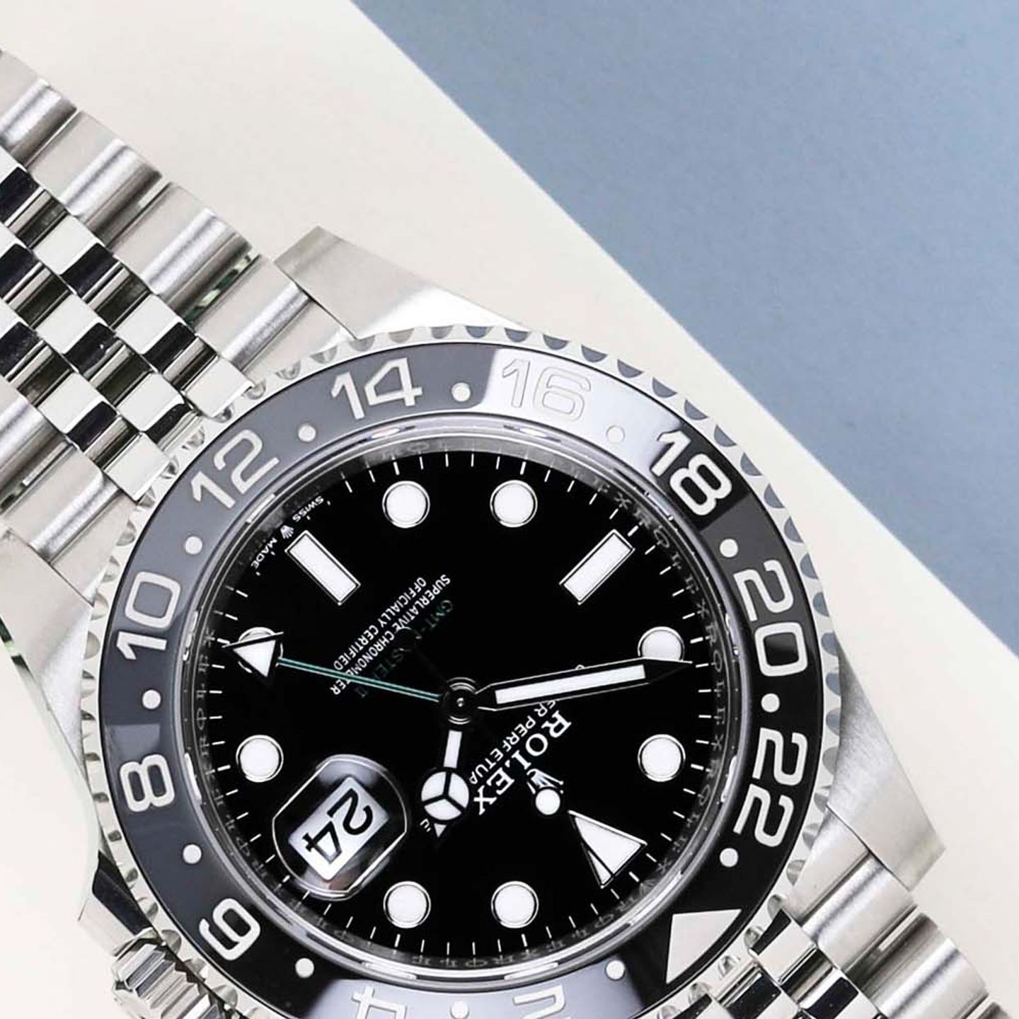 Rolex GMT-Master II 126710GRNR (2024) - Zwart wijzerplaat 40mm Staal (4/8)