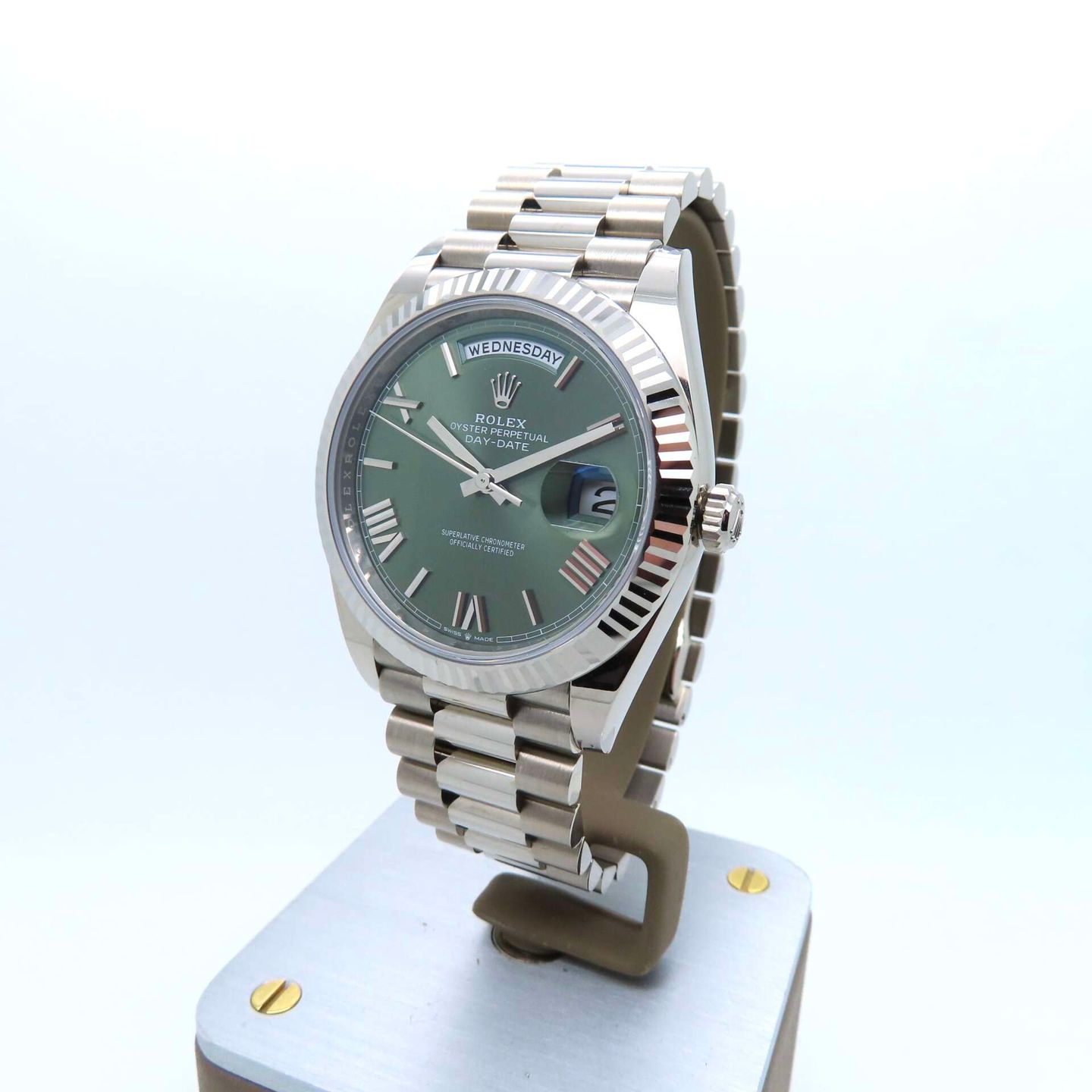 Rolex Day-Date 40 228239 (2024) - Green dial 40 mm White Gold case (1/8)