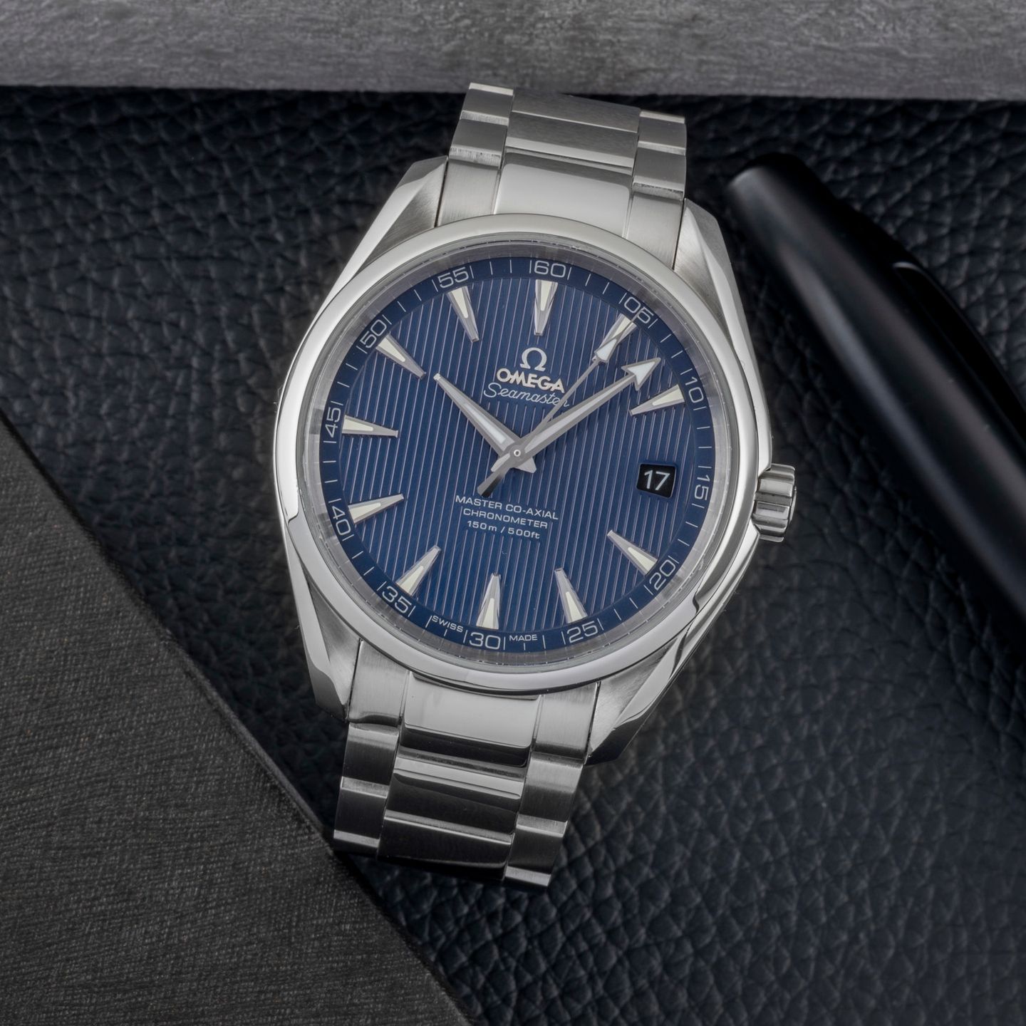 Omega Seamaster Aqua Terra 231.13.42.21.03.001 (2017) - Blauw wijzerplaat 42mm Staal (1/8)