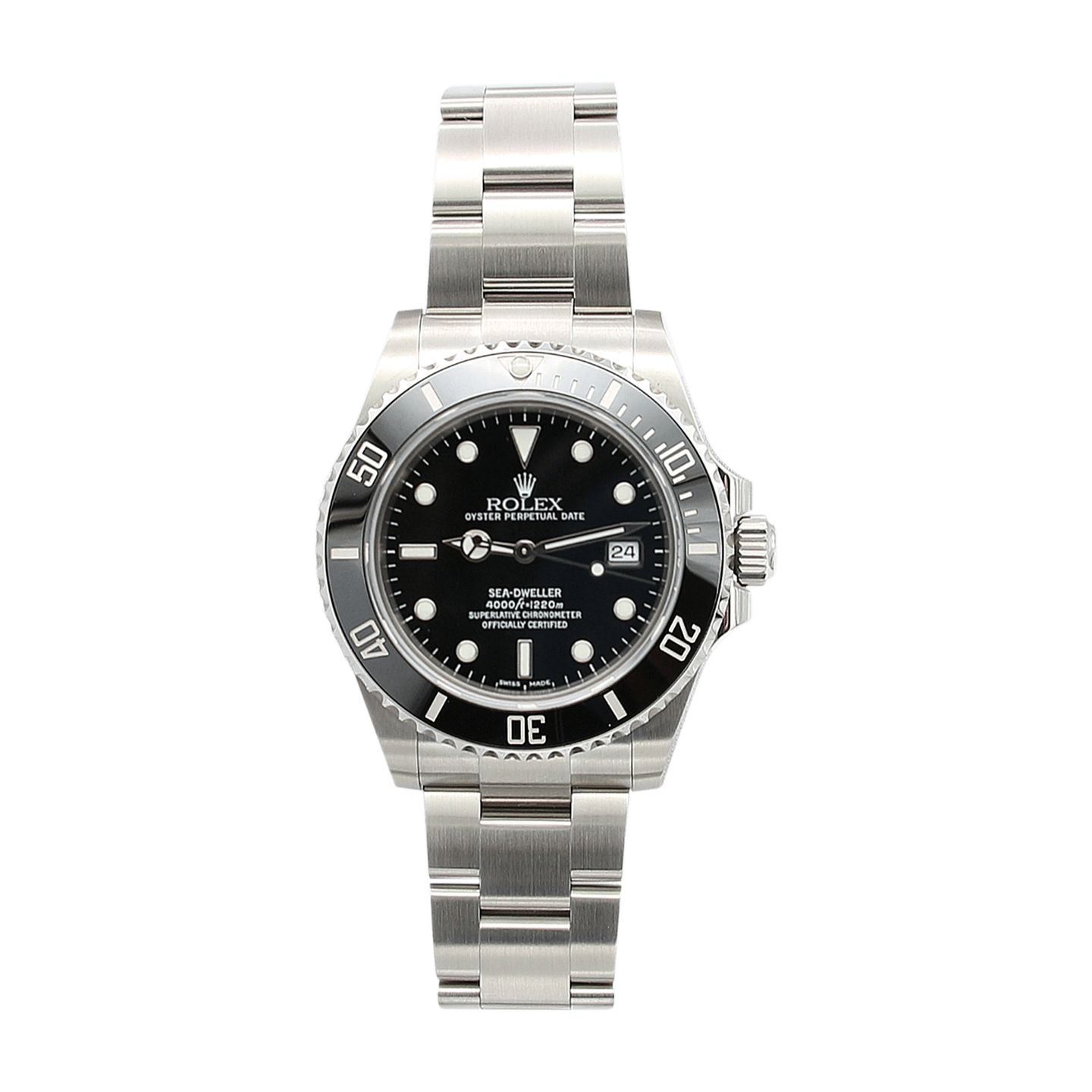 Rolex Sea-Dweller 4000 16600 (2003) - Zwart wijzerplaat 40mm Staal (1/7)