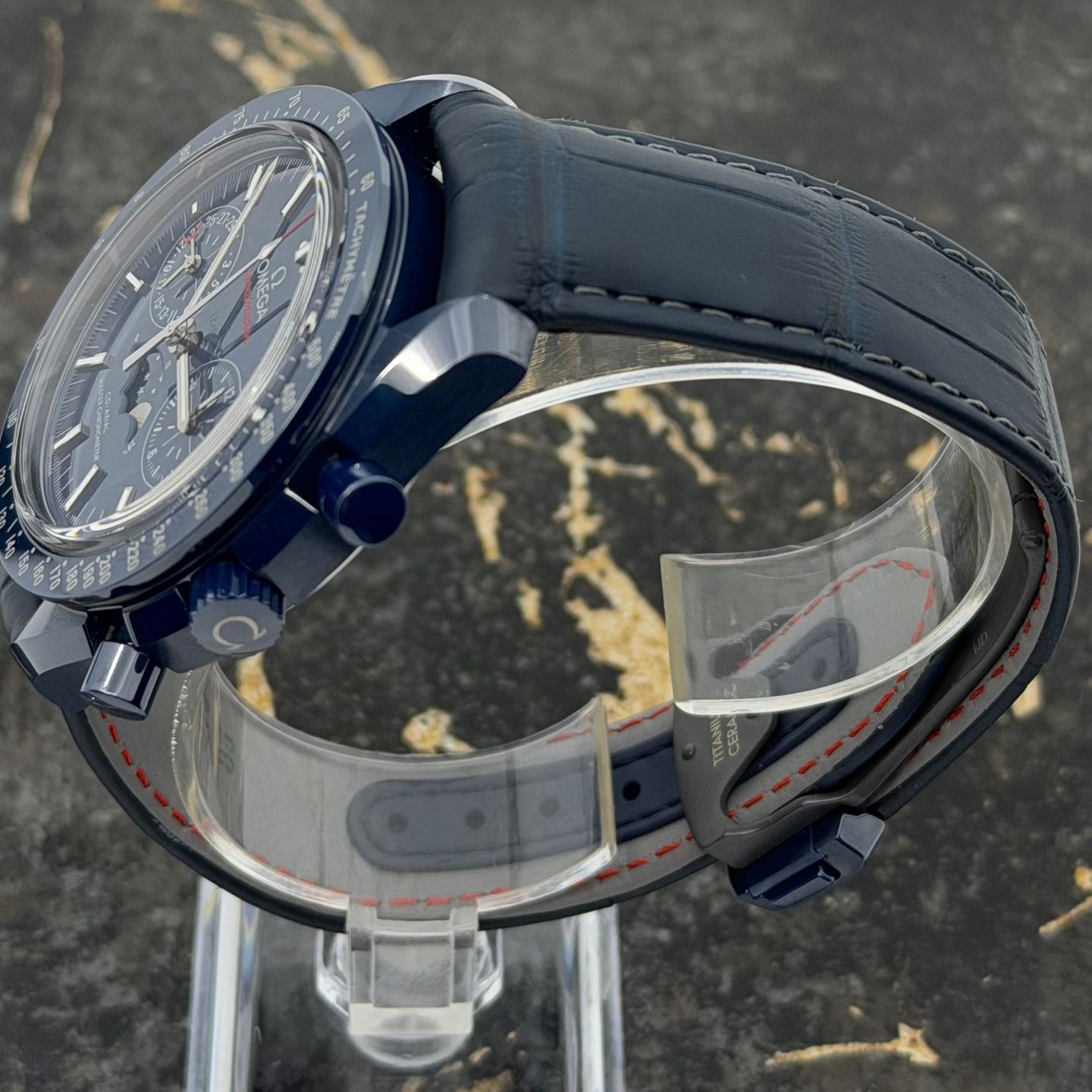 Omega Speedmaster Moonphase 304.93.44.52.03.001 (2026) - Blauw wijzerplaat 44mm Keramiek (8/8)