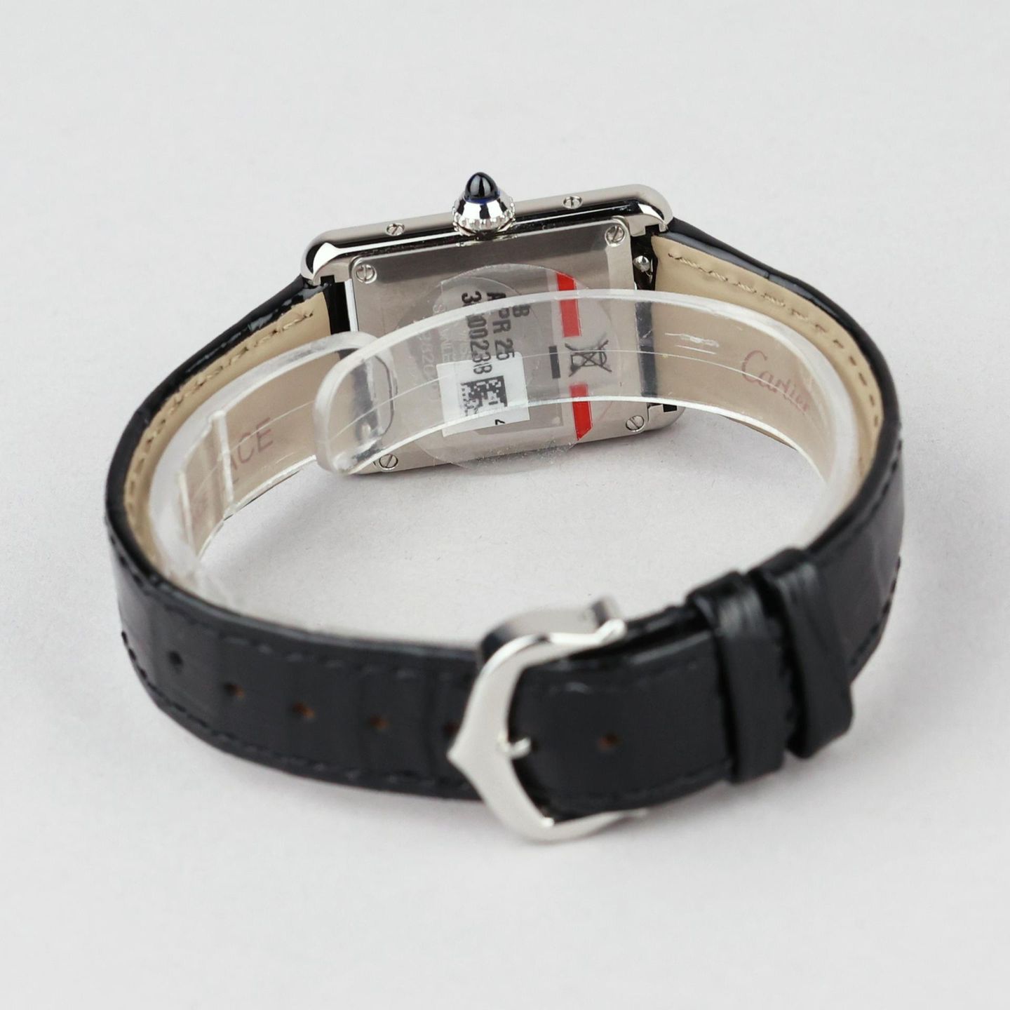 Cartier Tank WSTA0071 (2025) - Black dial 22 mm Steel case (6/8)