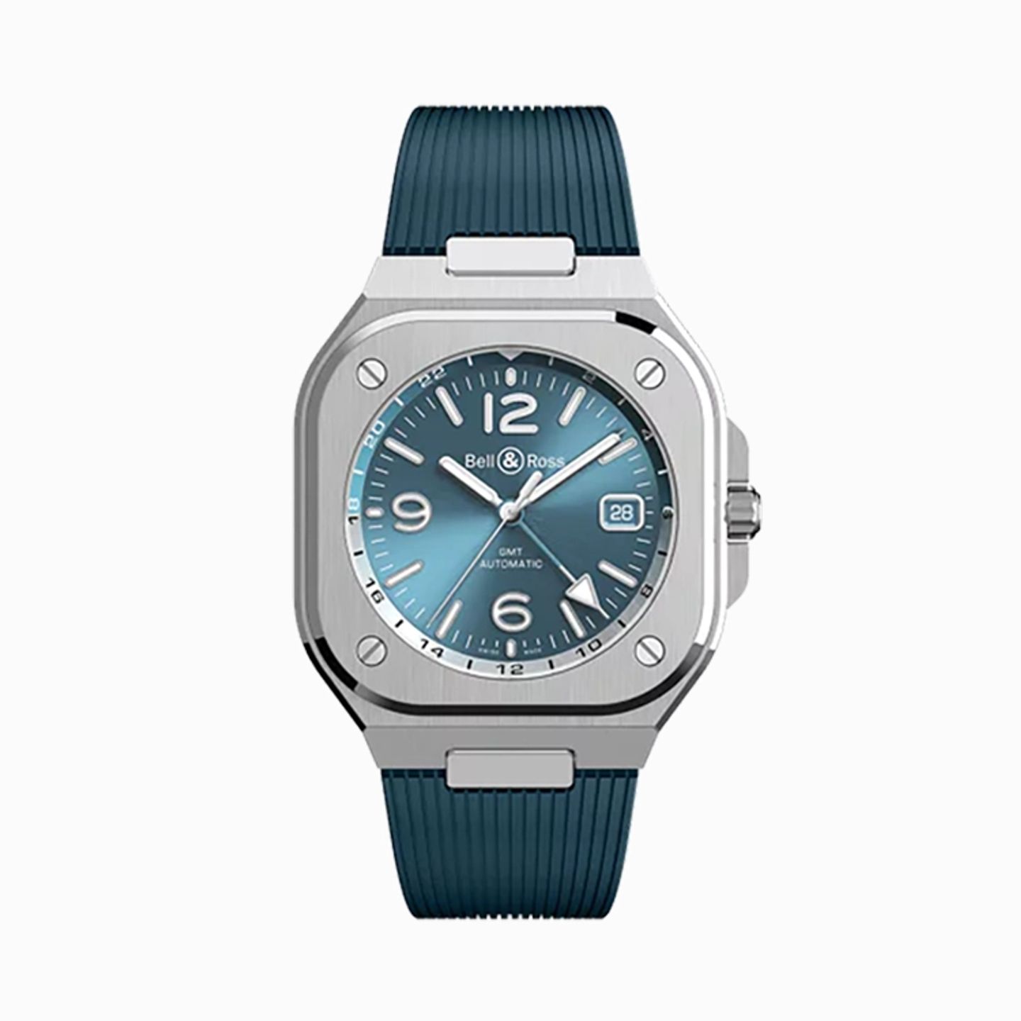 Bell & Ross BR 05 BR05G-PB-ST/SRB (2025) - Blue dial 42 mm Steel case (1/1)