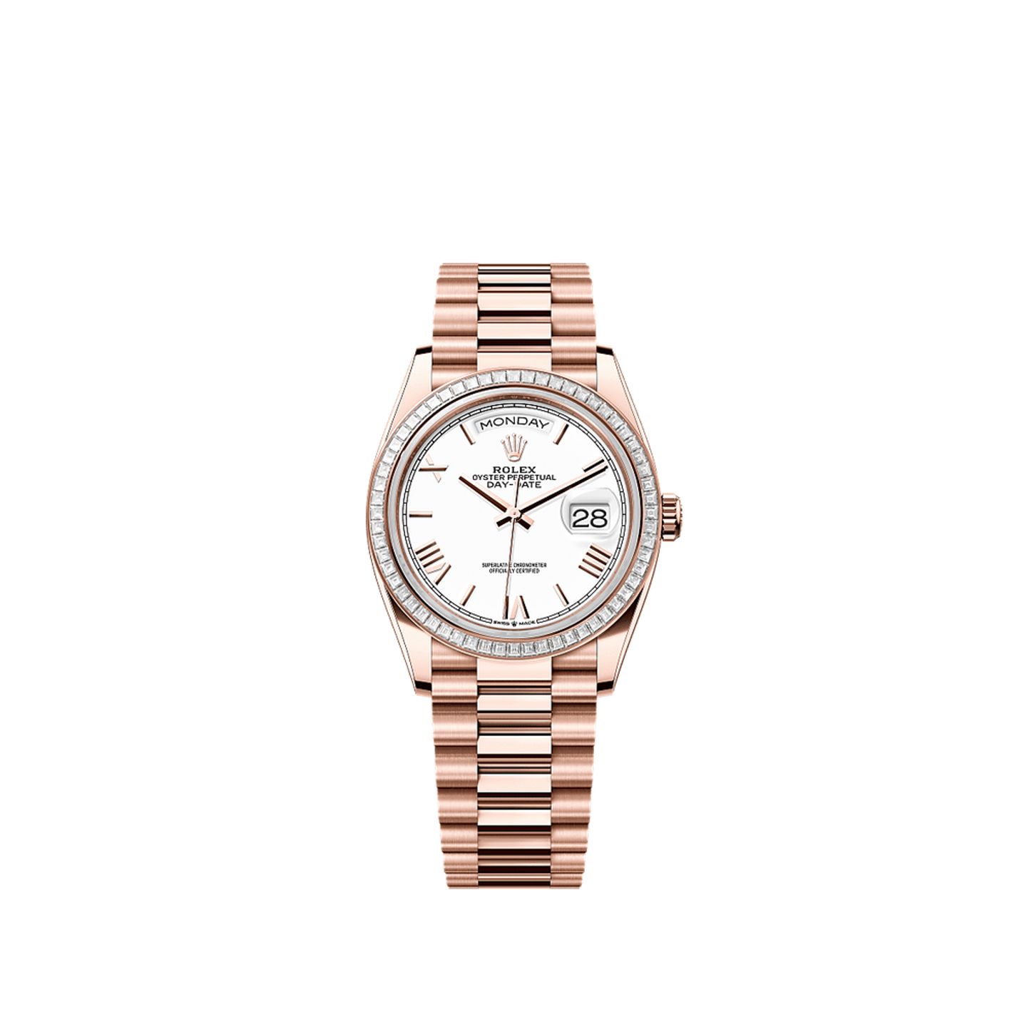 Rolex Day-Date 36 128395TBR (2025) - White dial 36 mm Rose Gold case (1/1)