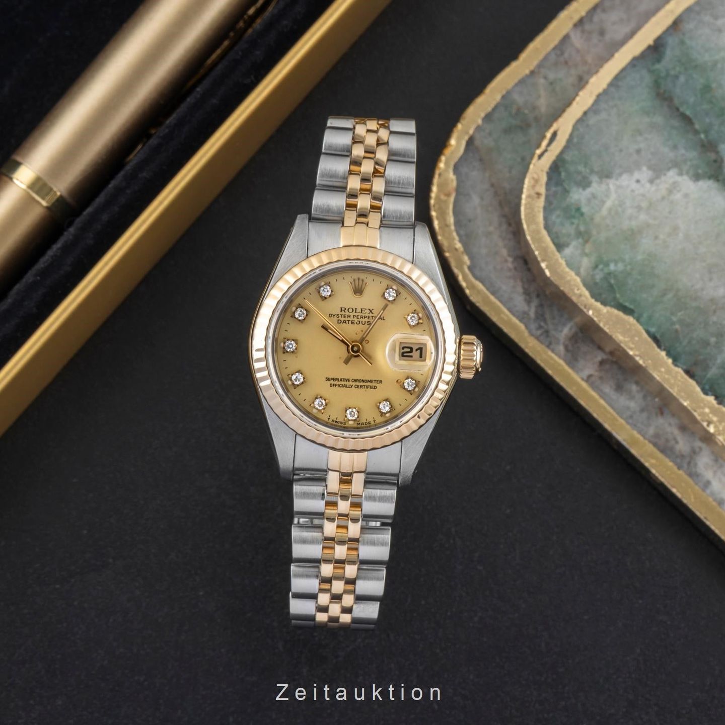 Rolex Lady-Datejust 69173 (Unknown (random serial)) - 26 mm Gold/Steel case (3/8)