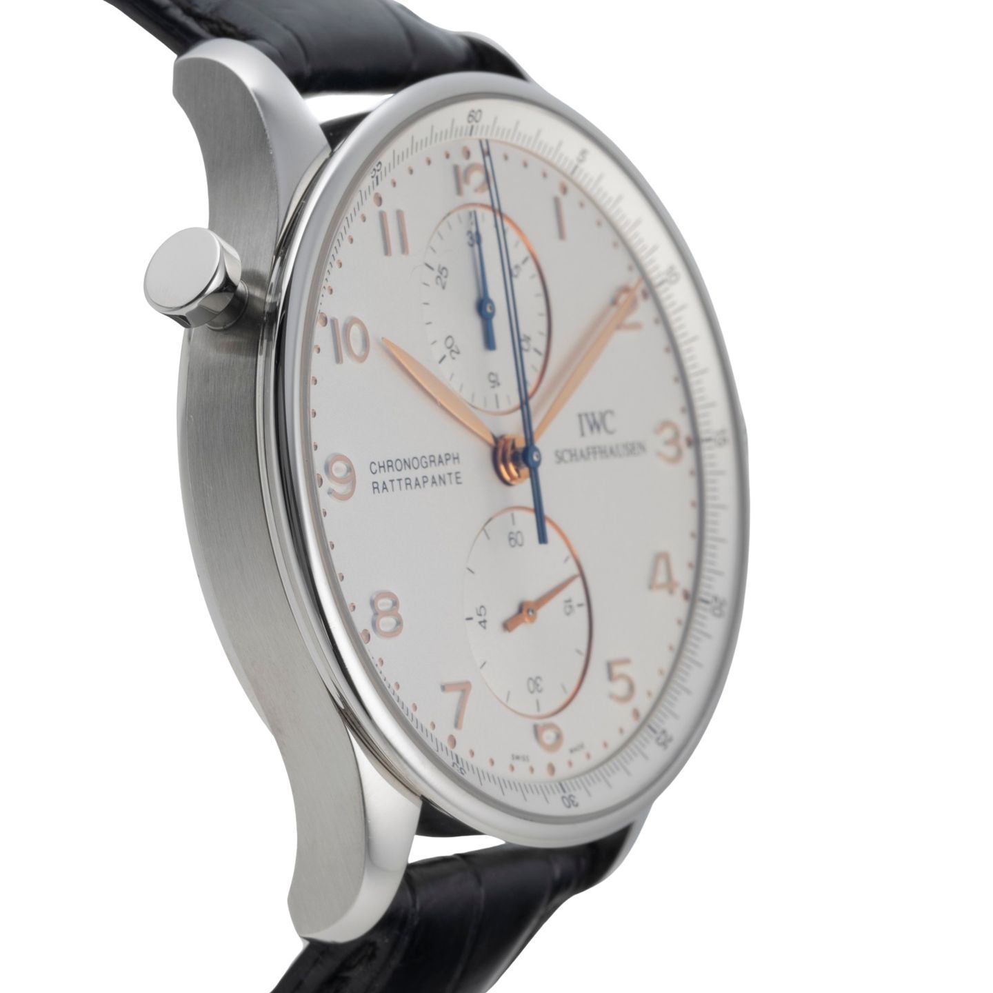 IWC Portuguese Chronograph IW371202 (Onbekend (willekeurig serienummer)) - Zilver wijzerplaat 41mm Staal (7/8)