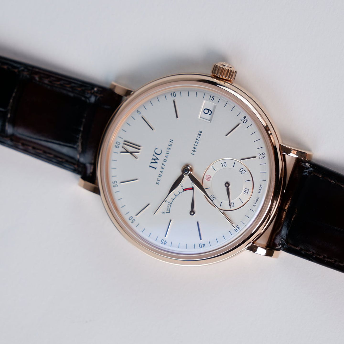 IWC Portofino Hand-Wound IW510107 (2026) - Silver dial 45 mm Red Gold case (1/2)