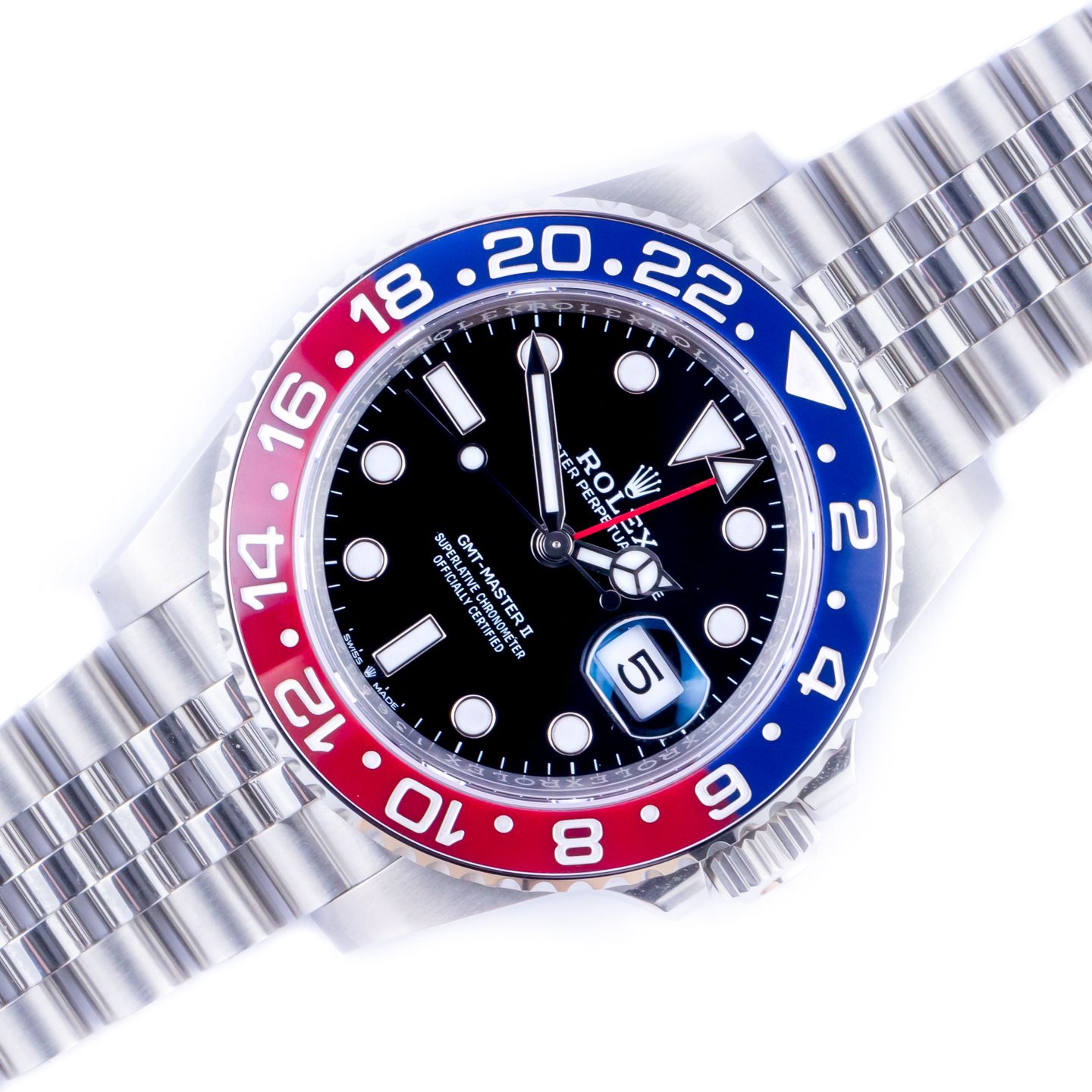 Rolex GMT-Master II 126710BLRO (2022) - Zwart wijzerplaat 40mm Staal (1/8)