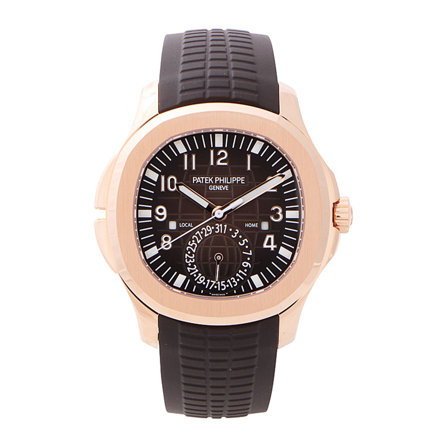 Patek Philippe Aquanaut 5164R-001 (2024) - Bruin wijzerplaat 41mm Roségoud (1/4)