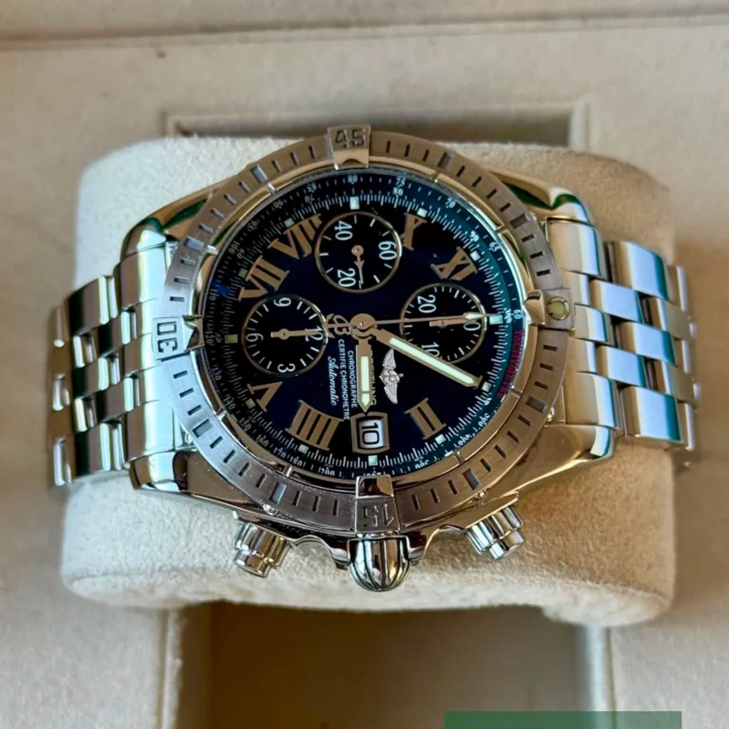 Breitling Chronomat Evolution A13356 (2011) - Black dial 44 mm Steel case (4/7)
