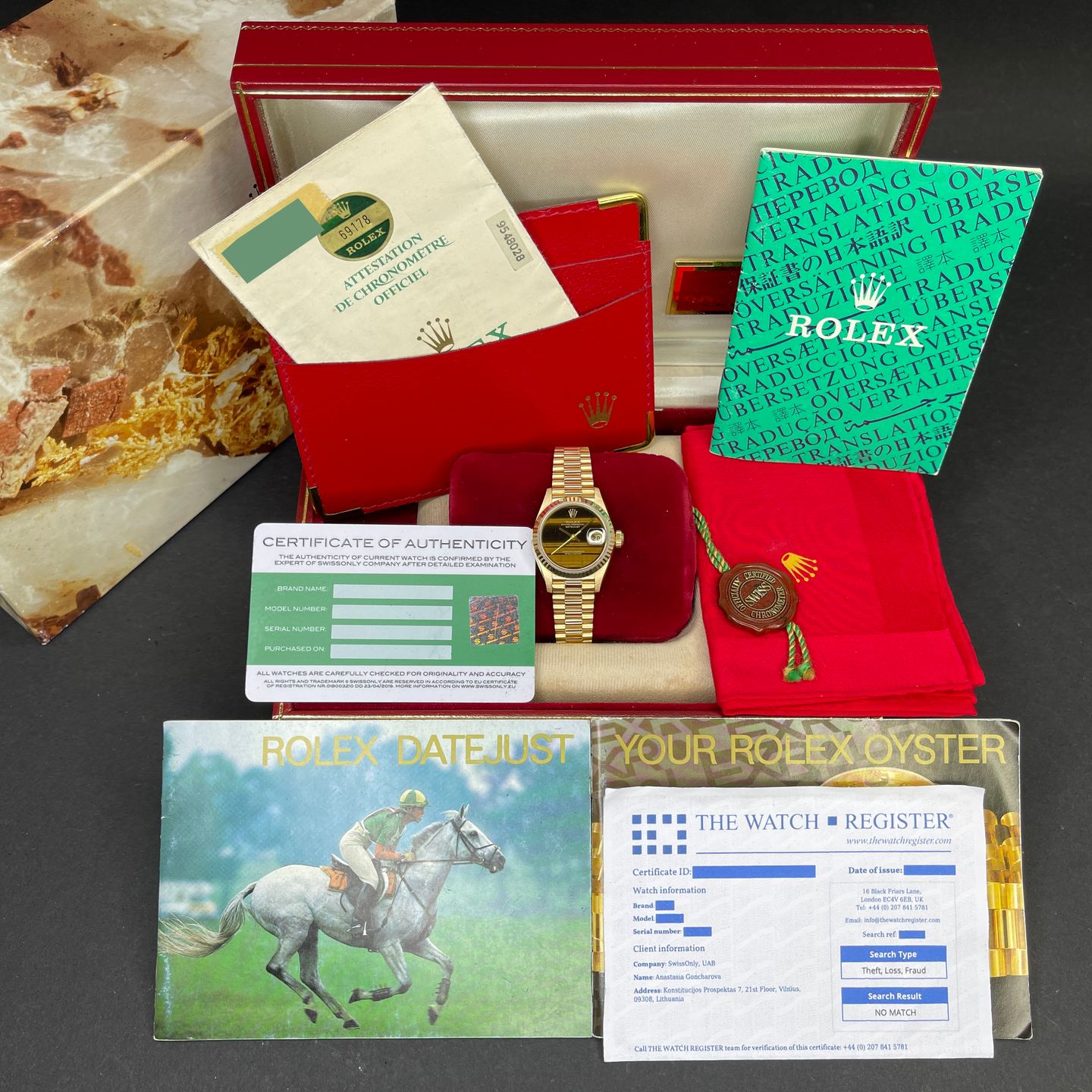 Rolex Lady-Datejust 69178 (1986) - 26 mm Yellow Gold case (3/8)