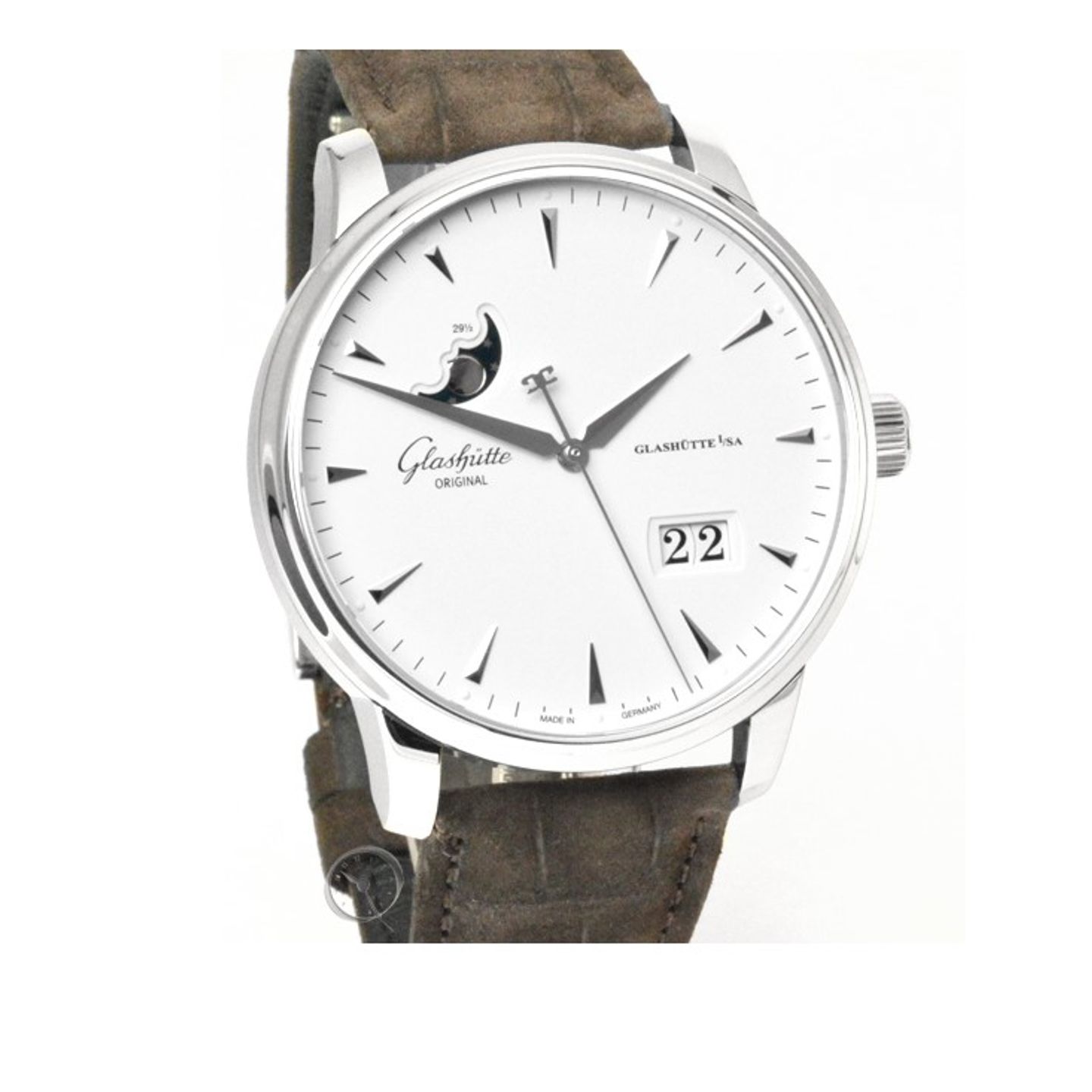 Glashütte Original Senator Excellence 1-36-04-05-02-31 (2024) - Wit wijzerplaat 42mm Staal (1/1)