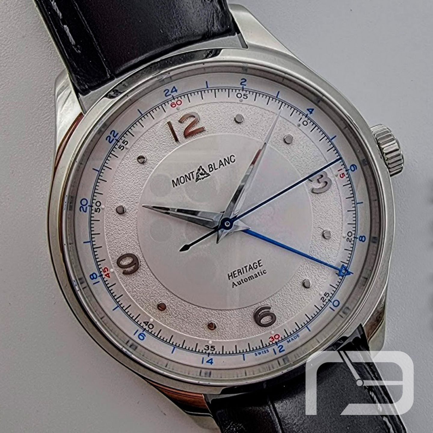 Montblanc Heritage 119948 (2024) - Zilver wijzerplaat 40mm Staal (2/8)