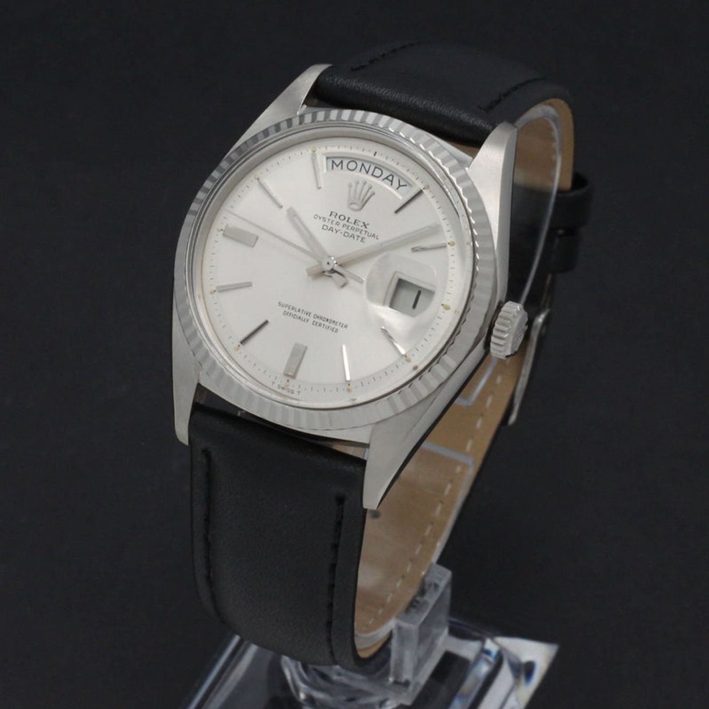 Rolex Day-Date 1803 (1967) - Silver dial 36 mm White Gold case (2/7)