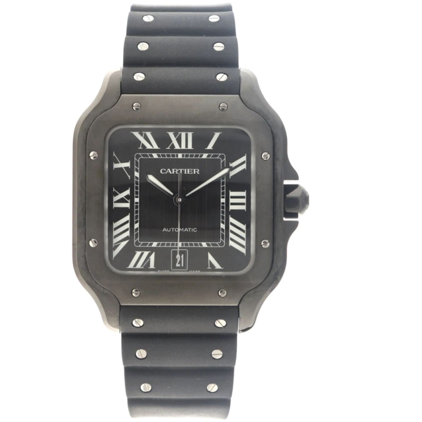 Cartier Santos WSSA0039 (2023) - Black dial 40 mm Steel case (1/4)