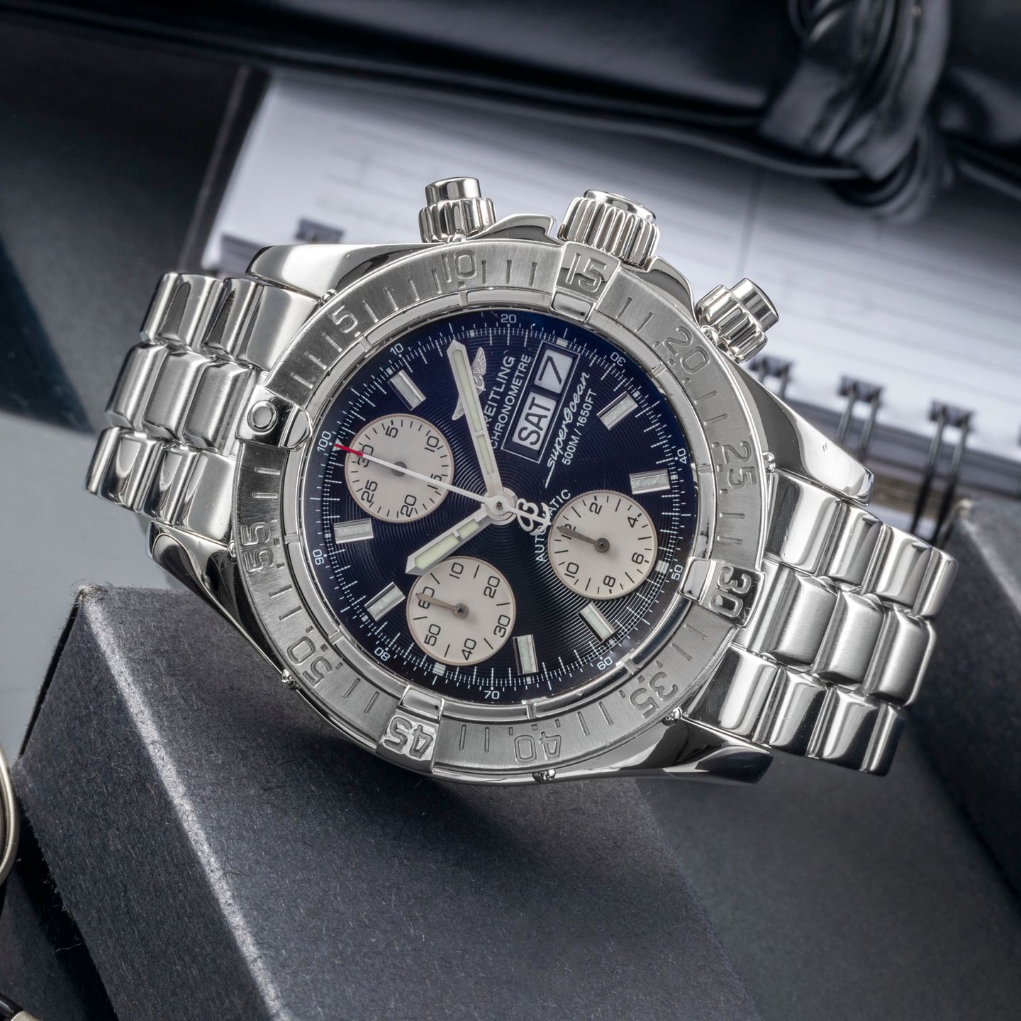 Breitling Superocean Chronograph II A13340 (2005) - 42mm Staal (2/8)