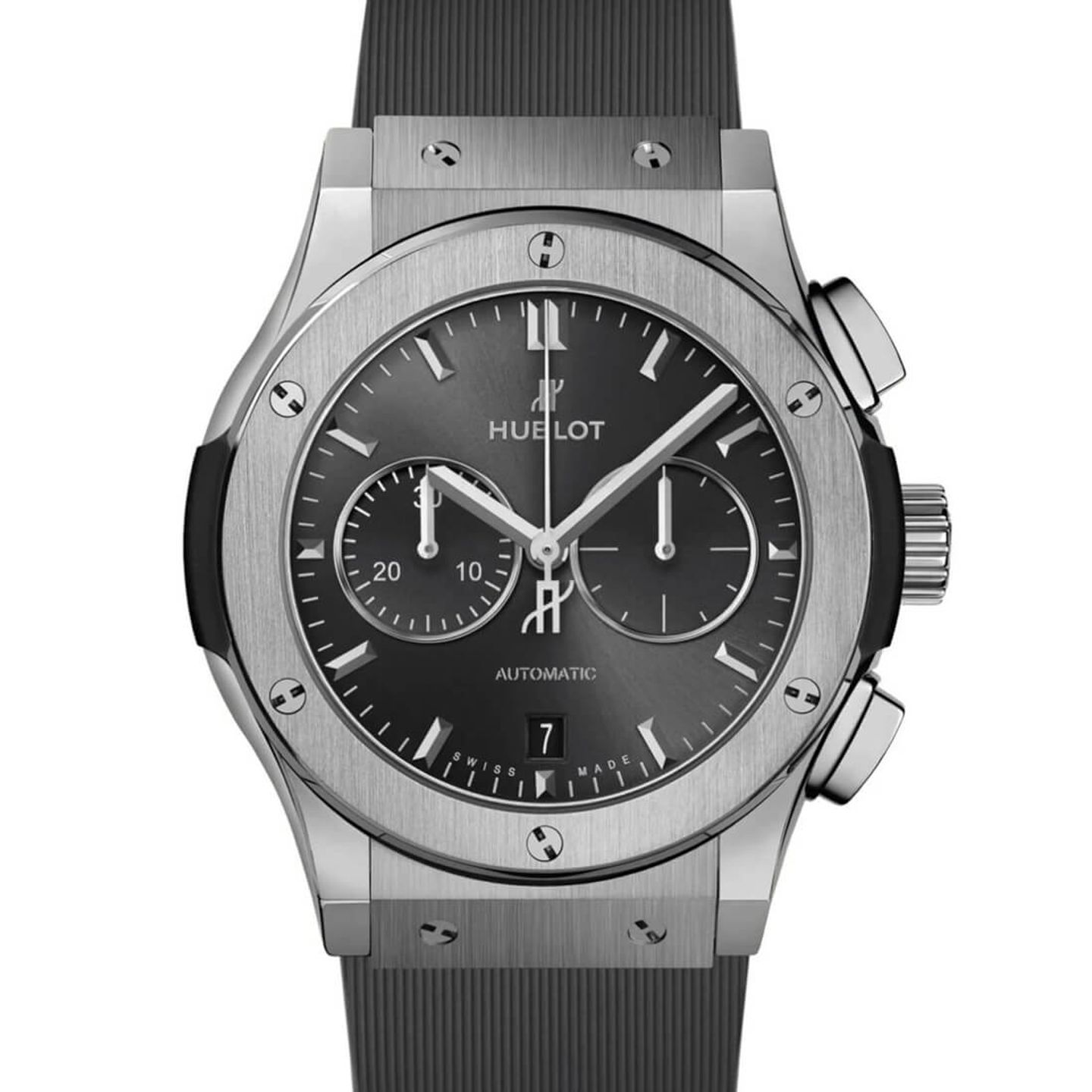 Hublot Classic Fusion Chronograph 541.NX.7070.RX (2023) - Grijs wijzerplaat 42mm Titanium (1/2)