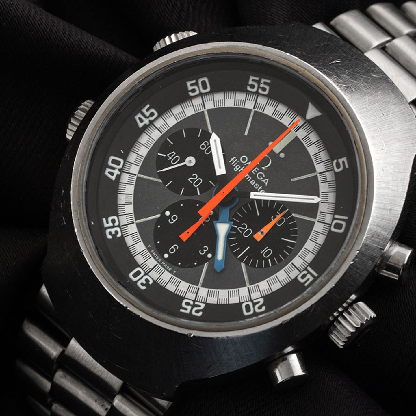 Omega Flightmaster 145.026 (1971) - 43mm Staal (3/8)