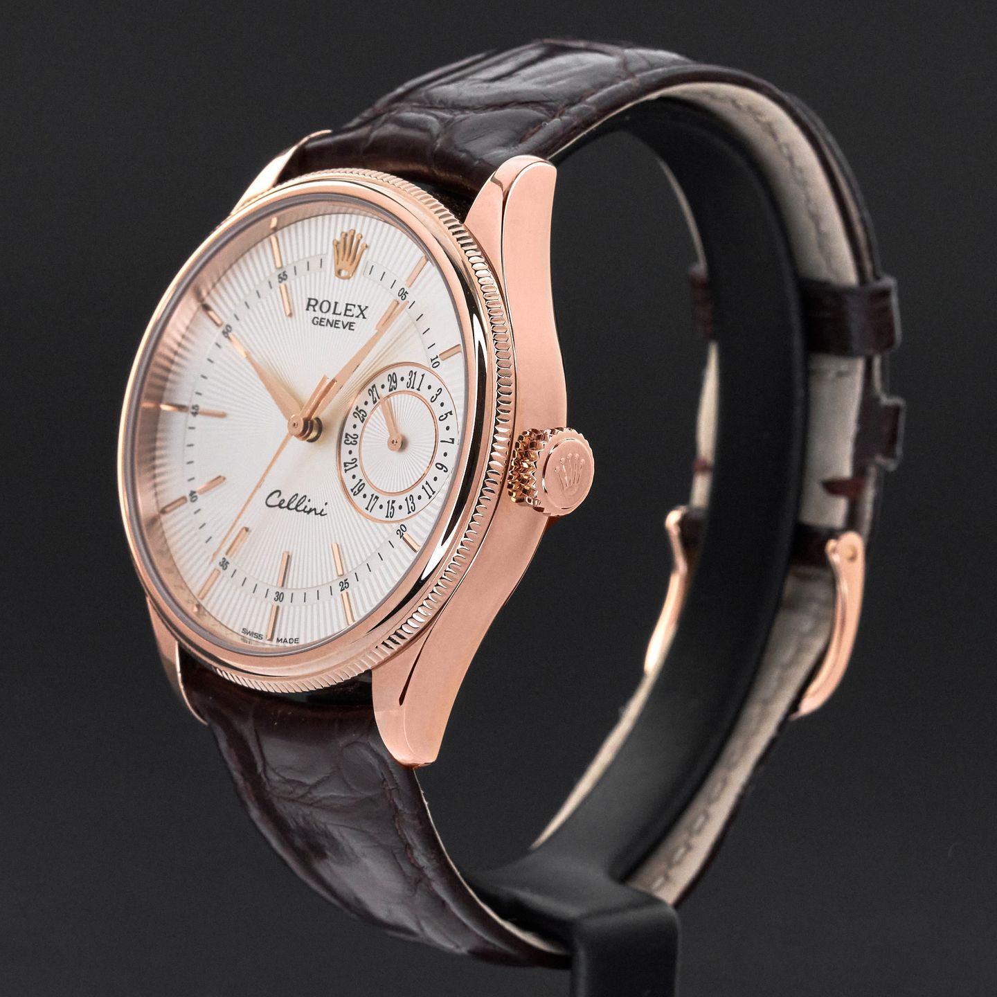 Rolex Cellini Date 50515 (2015) - Zilver wijzerplaat 39mm Roségoud (4/8)
