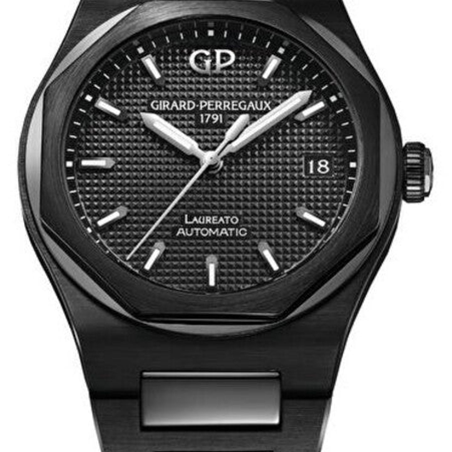 Girard-Perregaux Laureato 81005-32-631-32A (2026) - Black dial 39 mm Ceramic case (1/1)