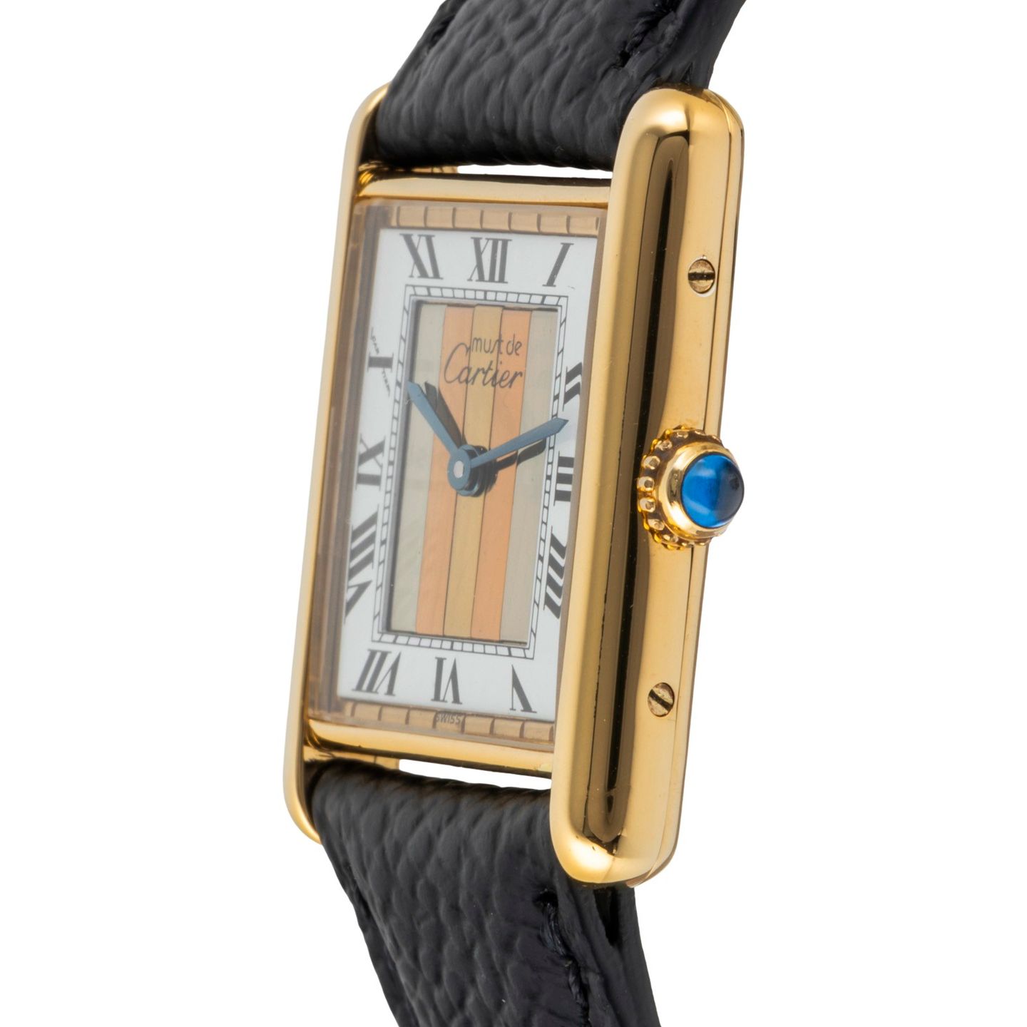 Cartier Tank Vermeil 590005 (1990) - Multi-colour dial 23 mm Silver case (6/8)