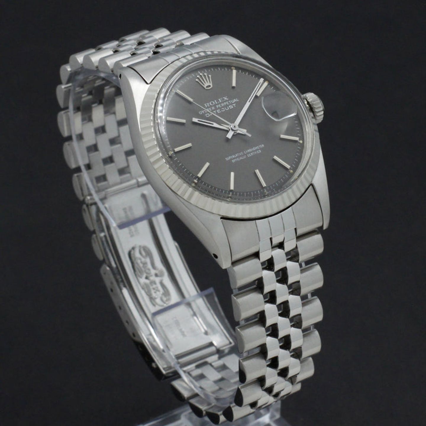 Rolex Datejust 1601 (1970) - Grijs wijzerplaat 36mm Staal (6/7)