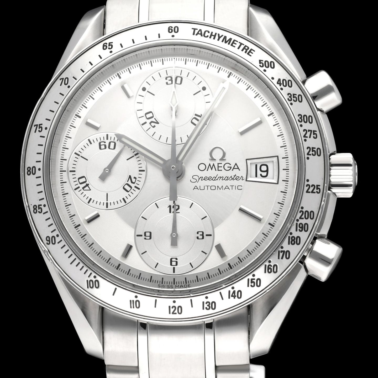 Omega Speedmaster Date 3513.30.00 (1998) - Silver dial 39 mm Steel case (1/8)