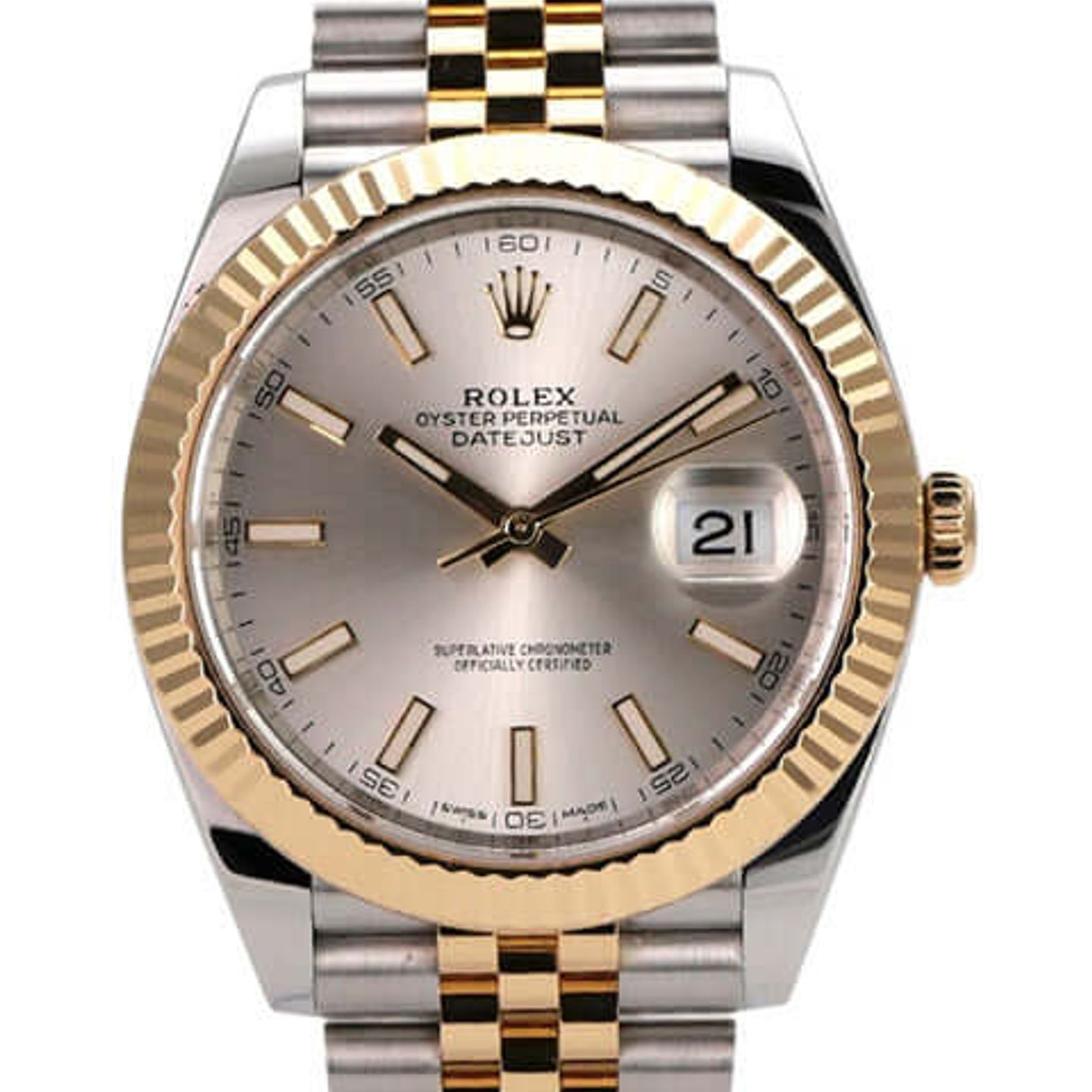Rolex Datejust 41 126333 (2016) - Zilver wijzerplaat 41mm Goud/Staal (1/8)
