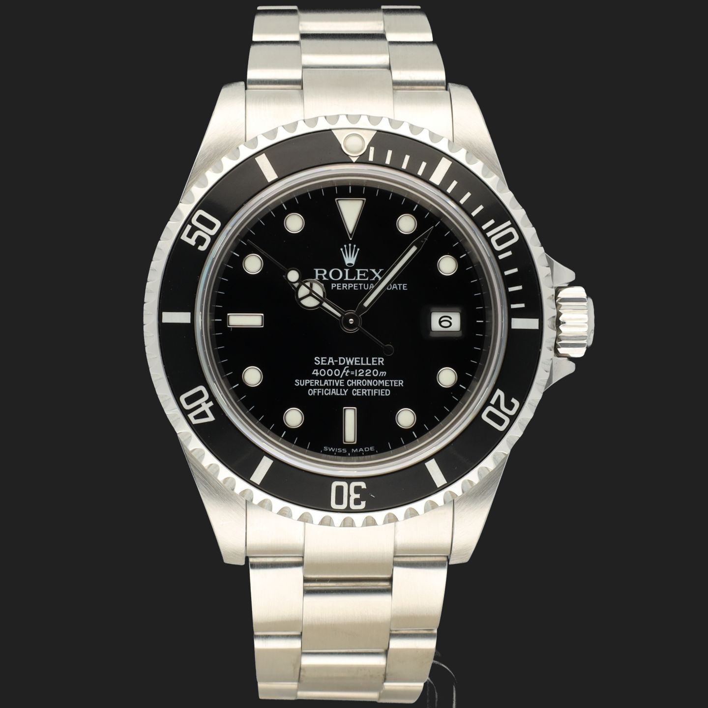 Rolex Sea-Dweller 4000 16600 (Onbekend (willekeurig serienummer)) - Zwart wijzerplaat 40mm Staal (3/8)
