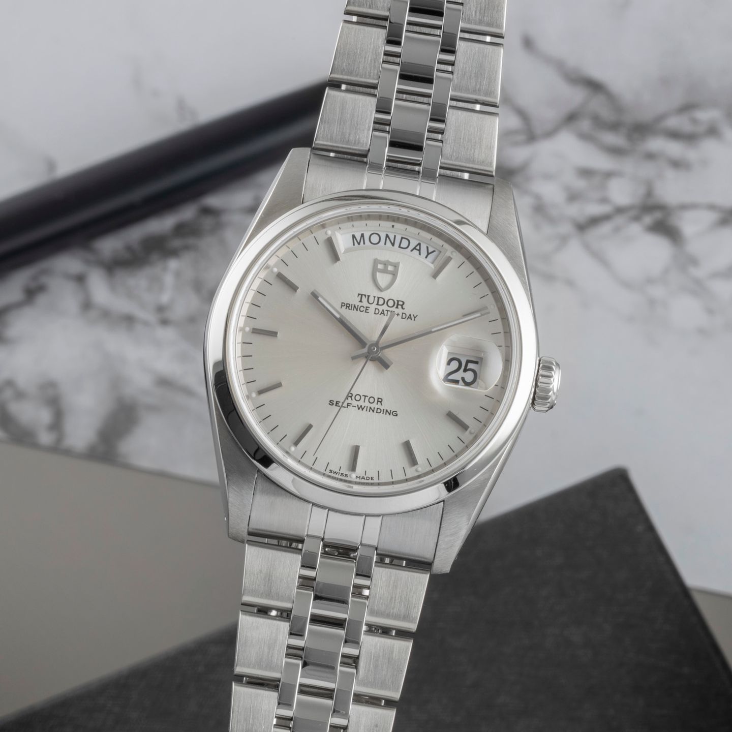 Tudor Prince Date 76200 (2005) - 36mm Staal (3/8)