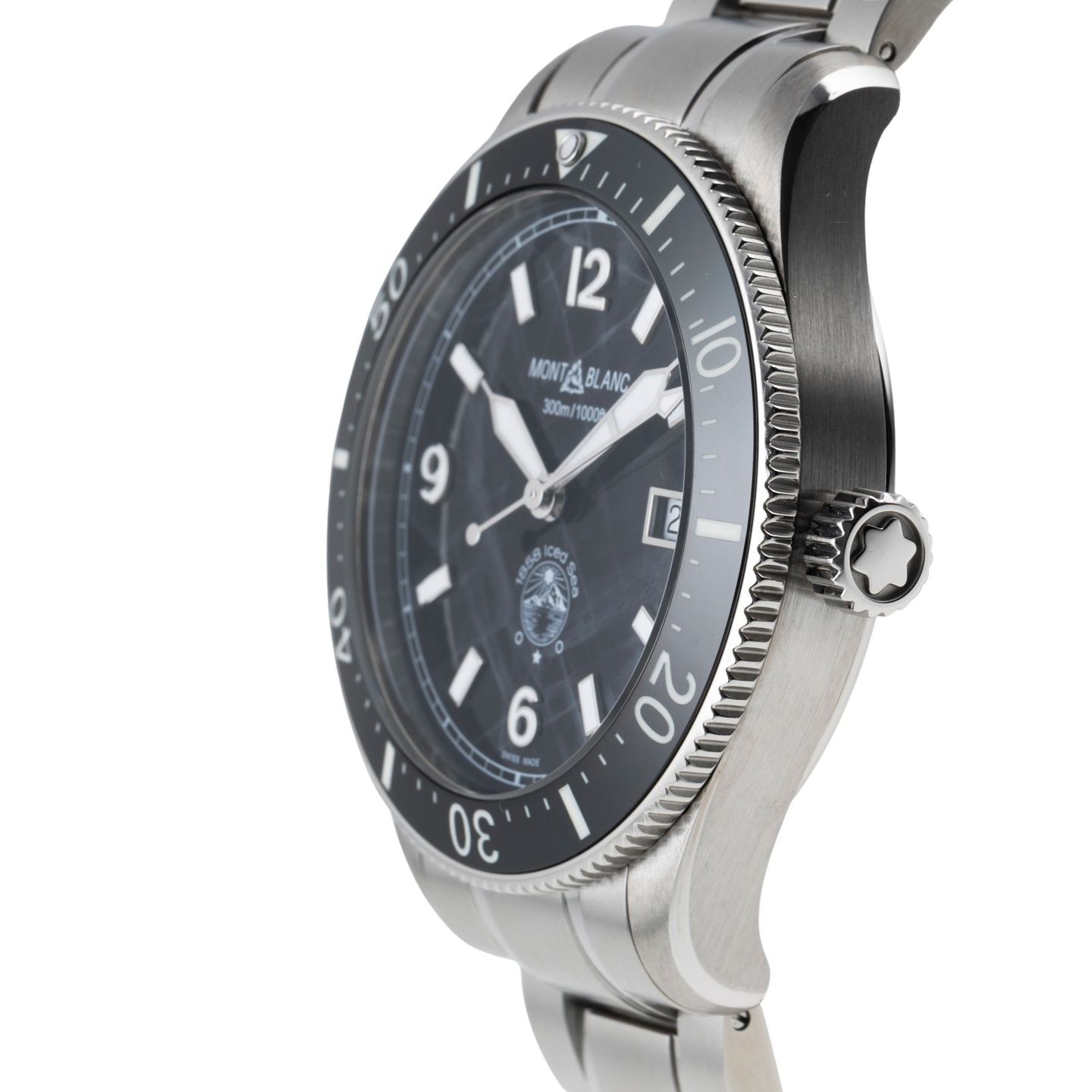 Montblanc 1858 MB129371  7578 (Onbekend (willekeurig serienummer)) - Zwart wijzerplaat 42mm Staal (6/8)