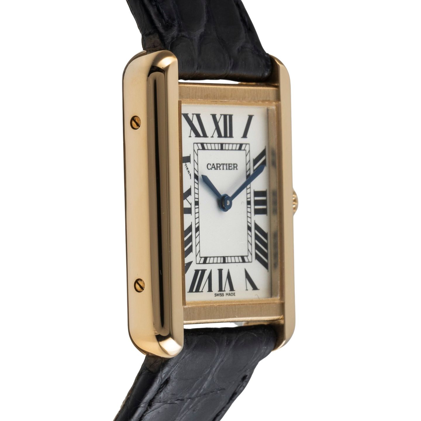 Cartier Tank Solo W5200002 (Unknown (random serial)) - Silver dial 31 mm Yellow Gold case (7/8)