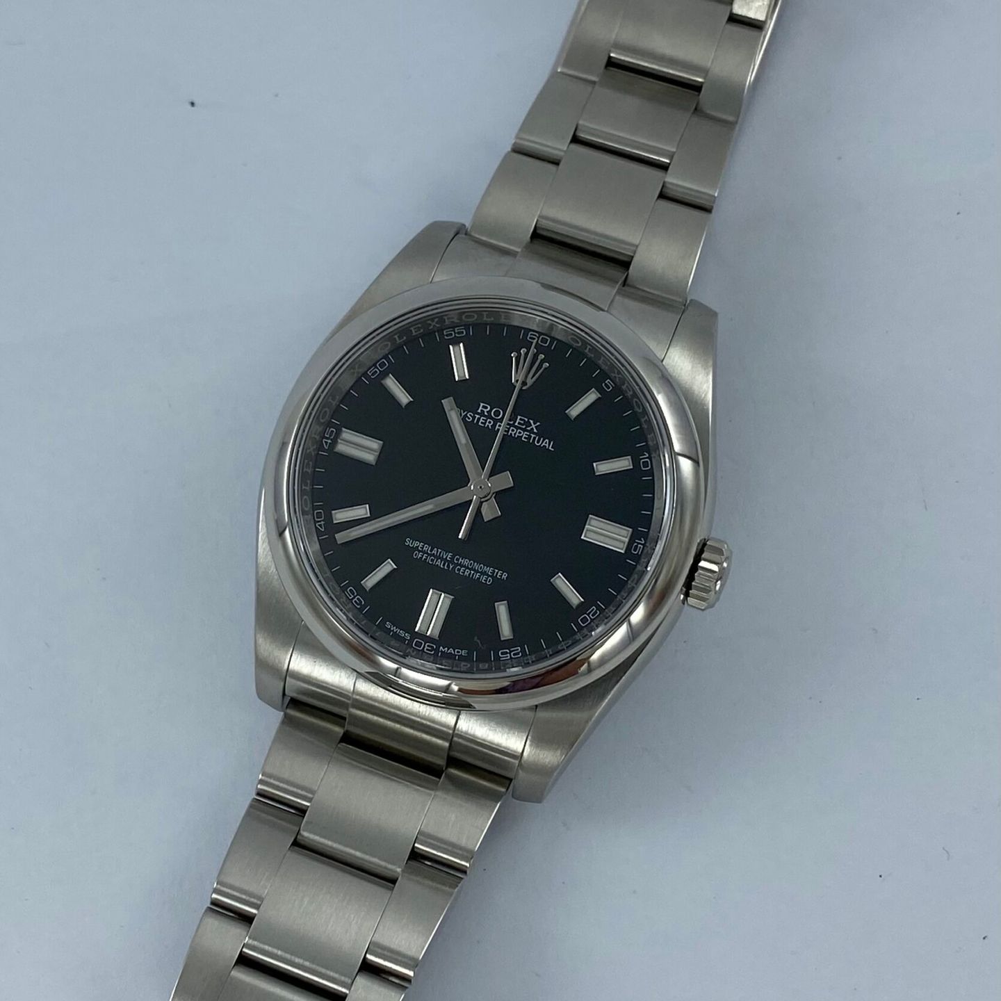 Rolex Oyster Perpetual 36 116000 (2018) - Black dial 36 mm Steel case (4/8)