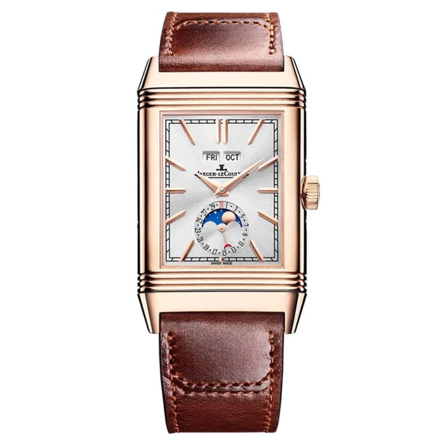 Jaeger-LeCoultre Reverso Duoface Q3912530 (2024) - Grijs wijzerplaat 30mm Roségoud (1/1)