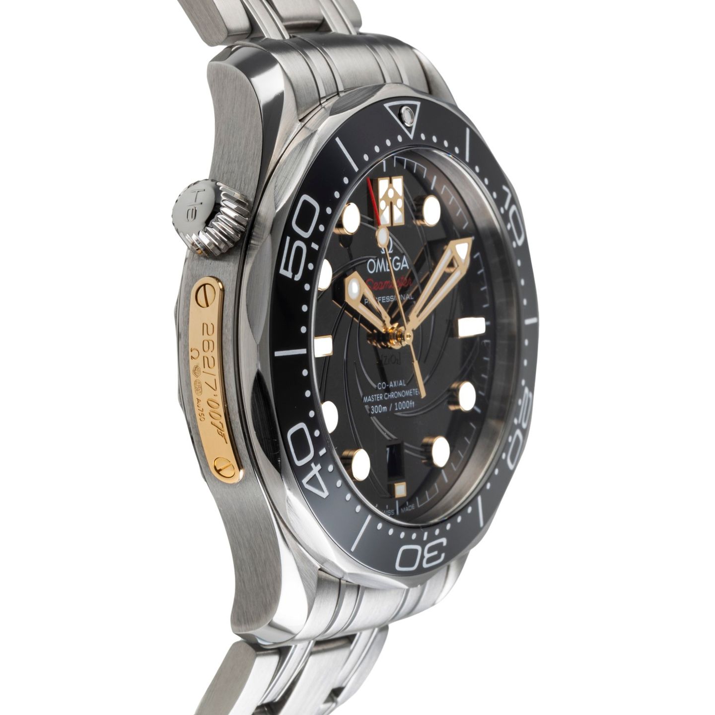 Omega Seamaster Diver 300 M 210.22.42.20.01.004 (Unknown (random serial)) - Black dial 42 mm Steel case (7/8)