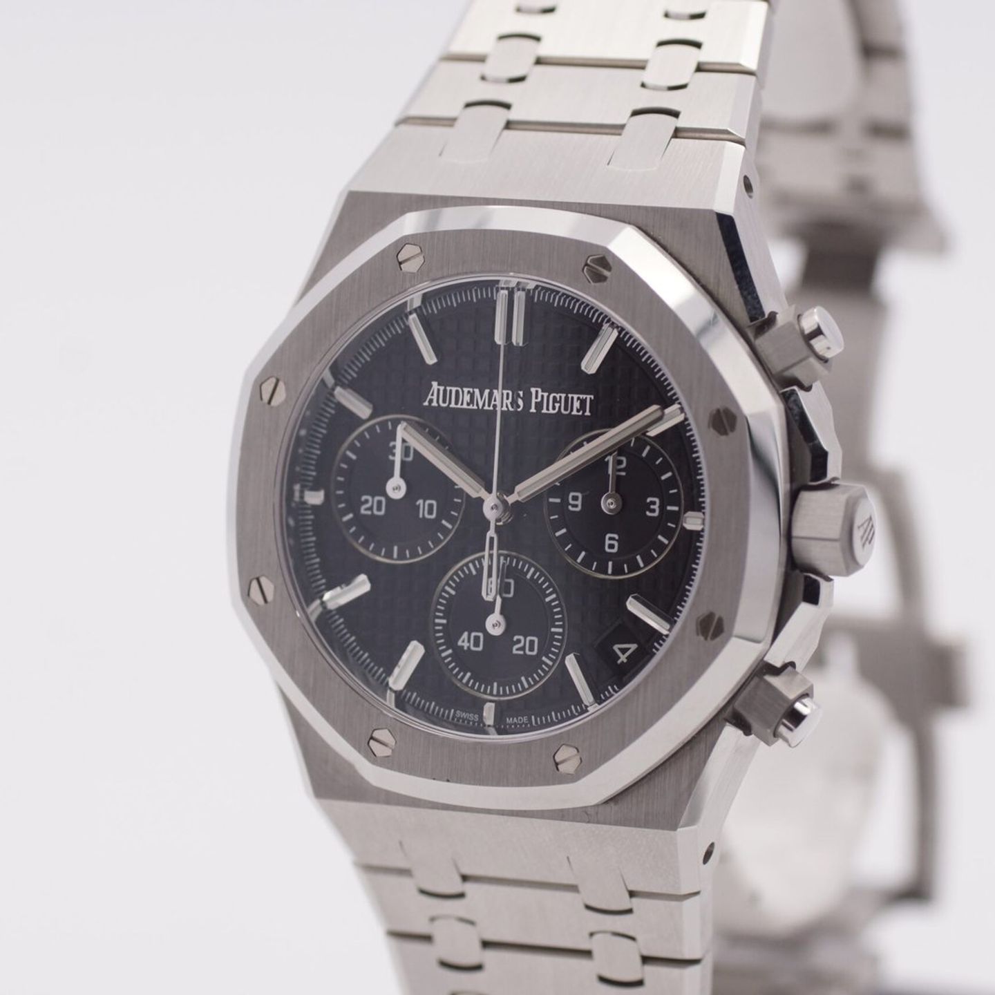 Audemars Piguet Royal Oak Chronograph 26240ST (2023) - Black dial 41 mm Steel case (4/8)