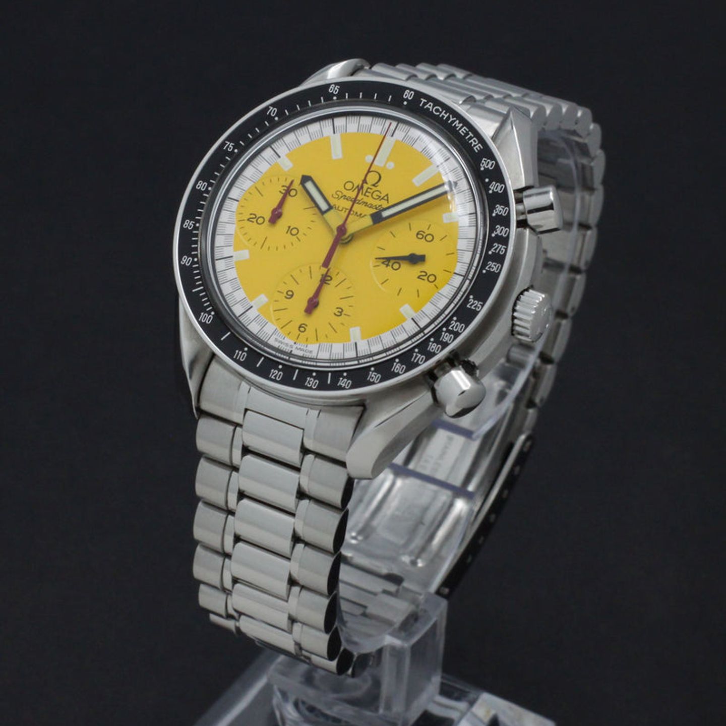 Omega Speedmaster Reduced 3510.12.00 (1998) - Yellow dial 39 mm Steel case (5/7)