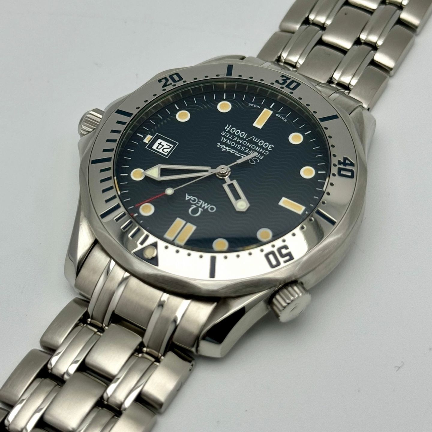 Omega Seamaster Diver 300 M 2532.80.00 (1997) - Blauw wijzerplaat 41mm Staal (7/10)