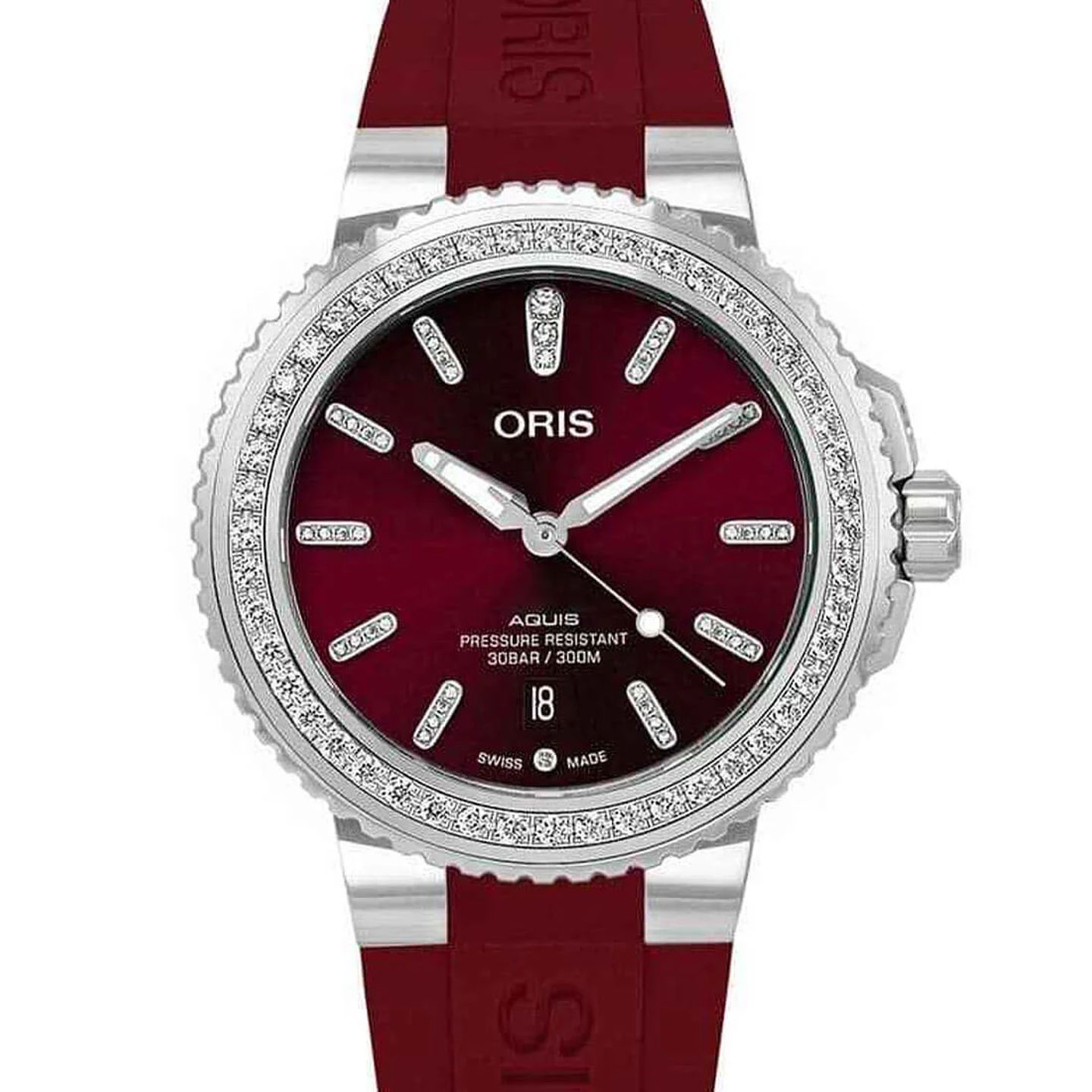 Oris Aquis 01 733 7766 4998-07 4 22 68FC (2023) - Red dial 42 mm Steel case (1/2)